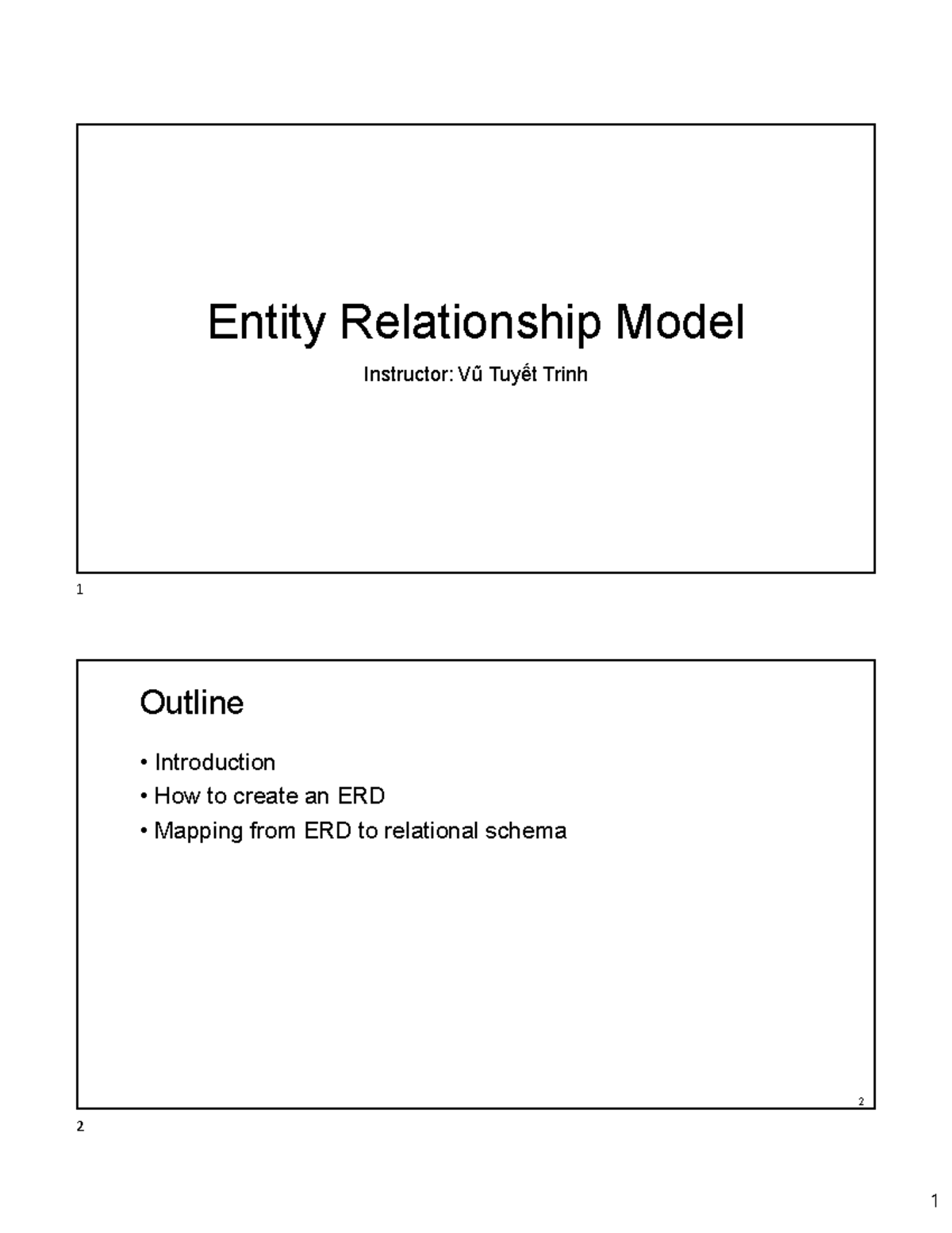 Entity Relationship Model: ERD Creation & Mapping to Relational Schema ...
