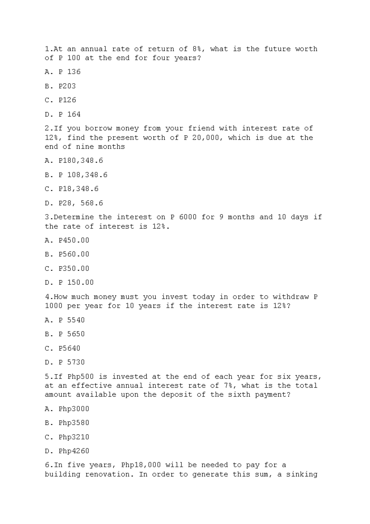 Economics 1 Problem Set: Practice Questions and Answers - Studocu