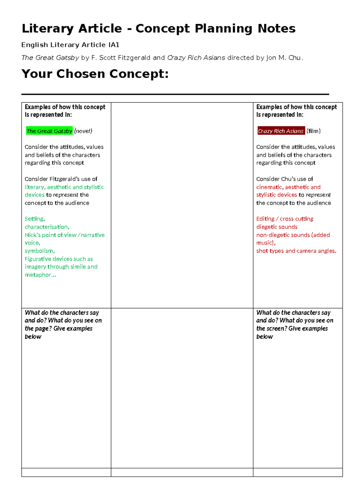 2025 IA1 Literary Article - Concept Planning Notes (2) - Literary ...