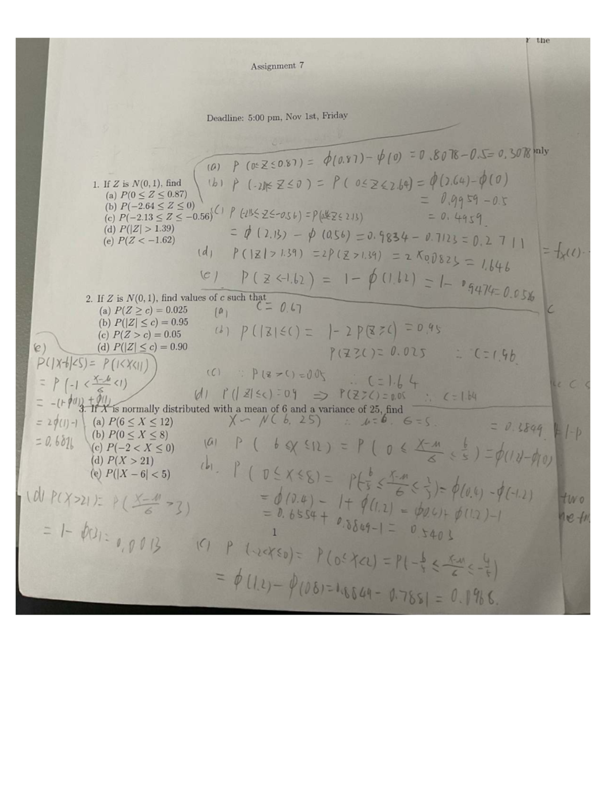STA2001 Assignment 7: Probability Distributions and Joint PMFs - Studocu