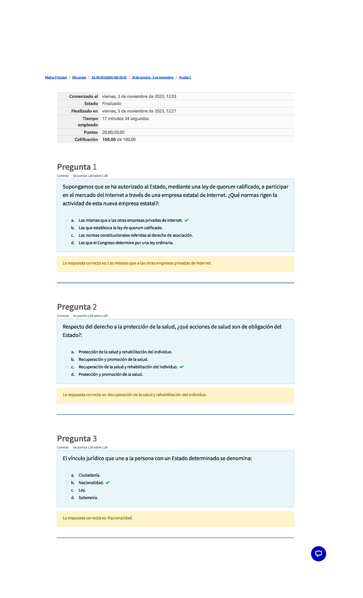 Prueba 1 - Derecho Constitucional: Análisis y Respuestas Detalladas ...