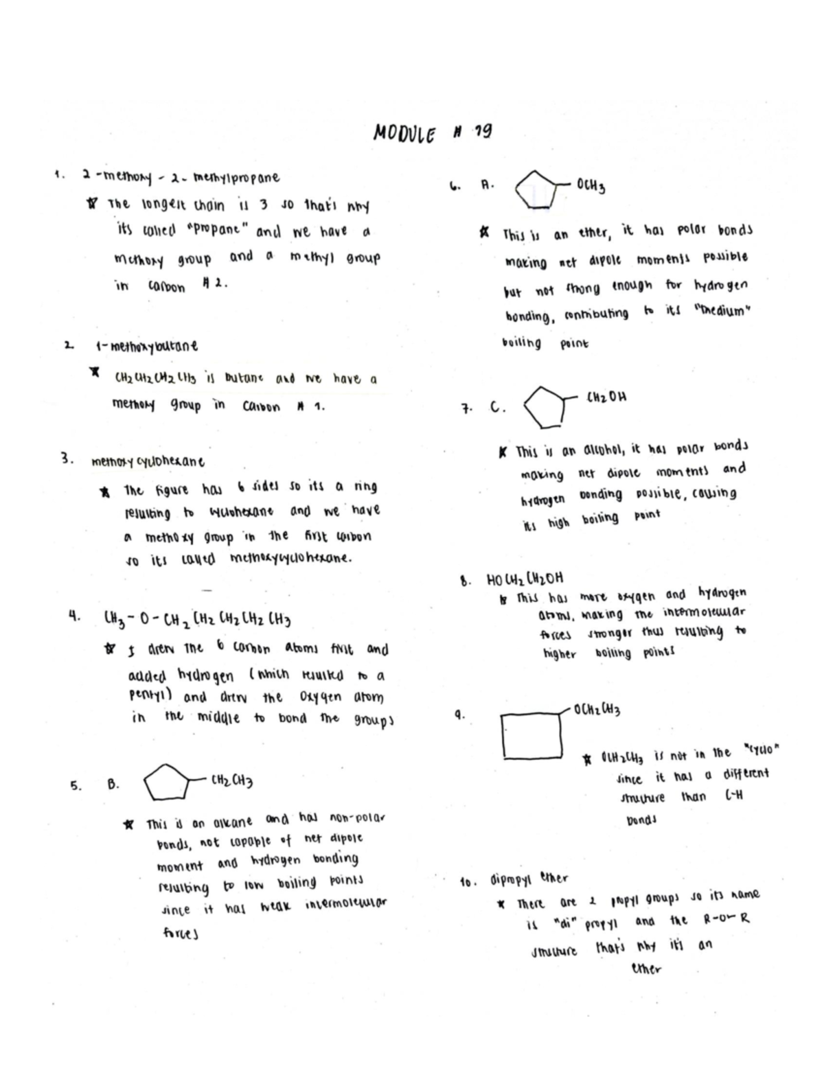 Inorganic and Organic Chemistry Module 19&20 - Studocu