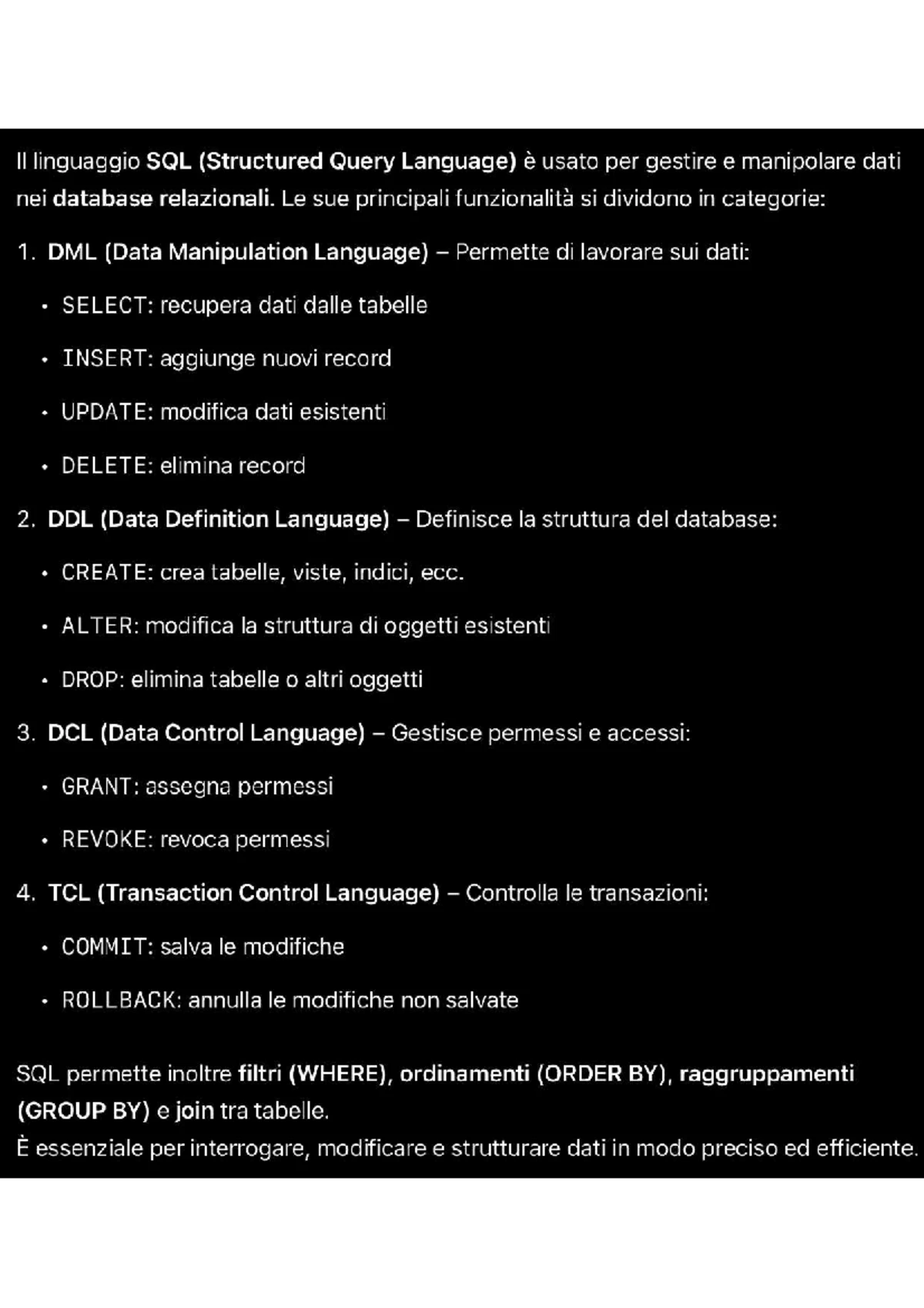 Vantaggi delle Viste in SQL: Semplificazione e Sicurezza - Studocu