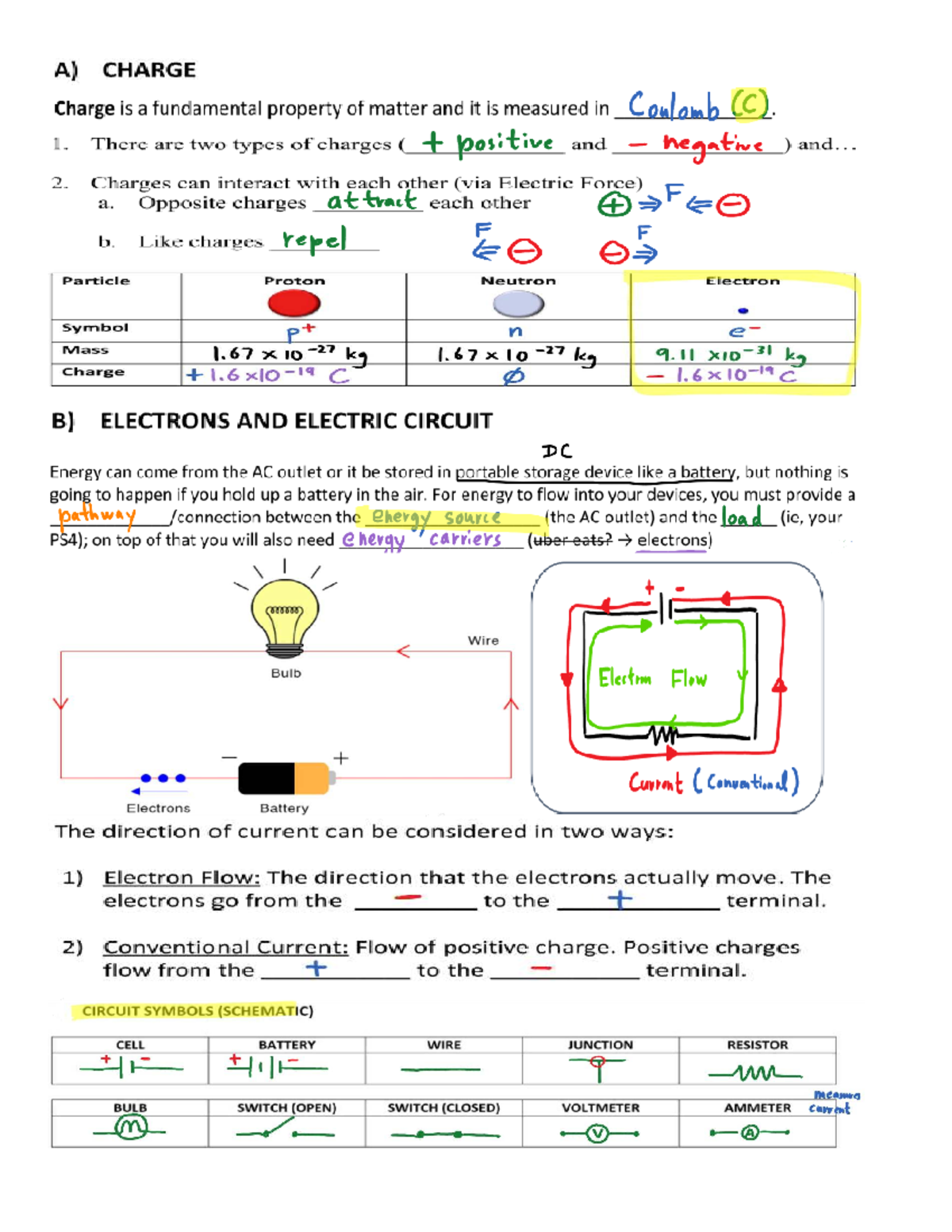 Physics 11 Understanding Electricity And Resistance Concepts Studocu