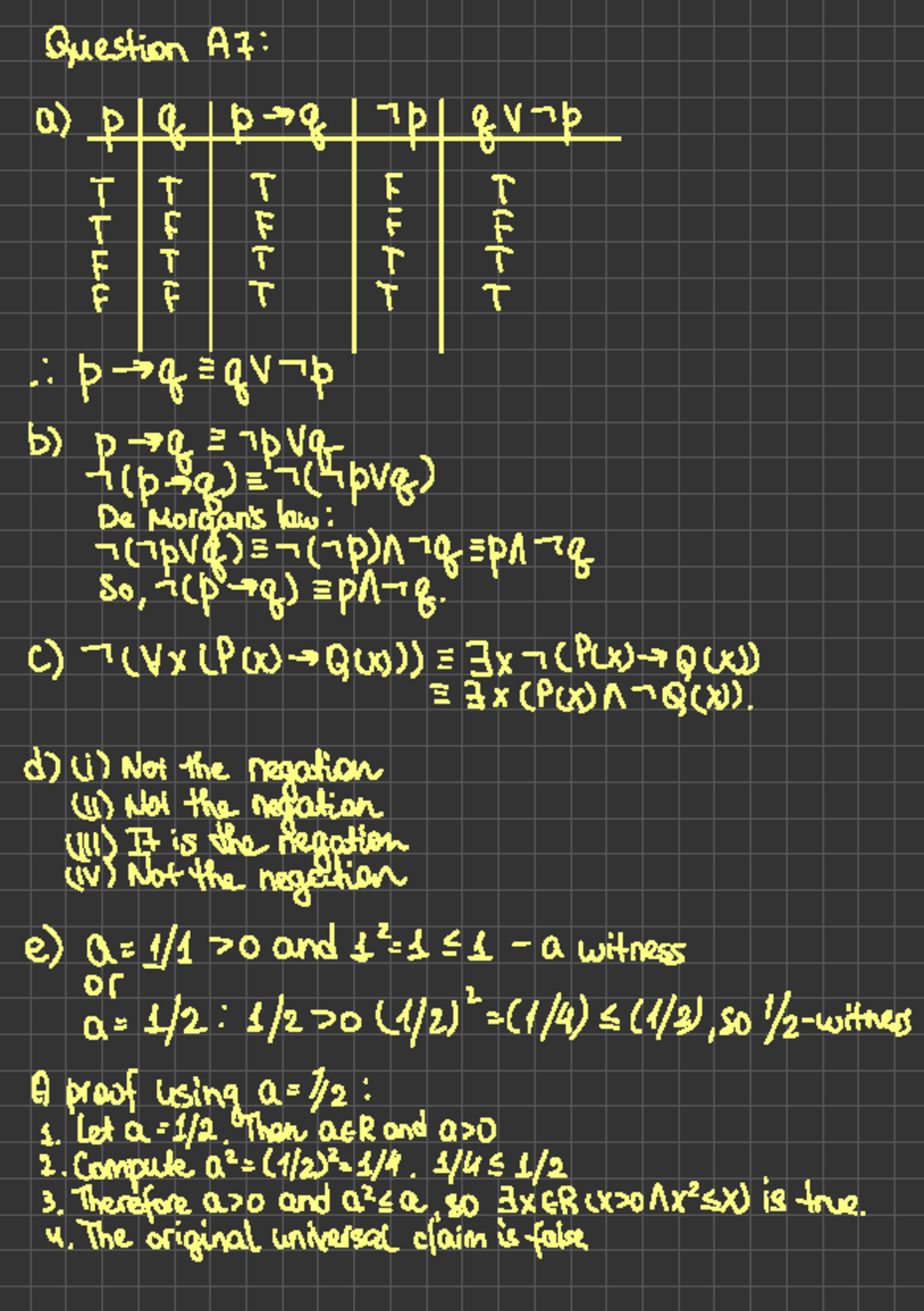 A1Q7 - Assignment 1 Question 7 Analysis and Solutions - Studocu