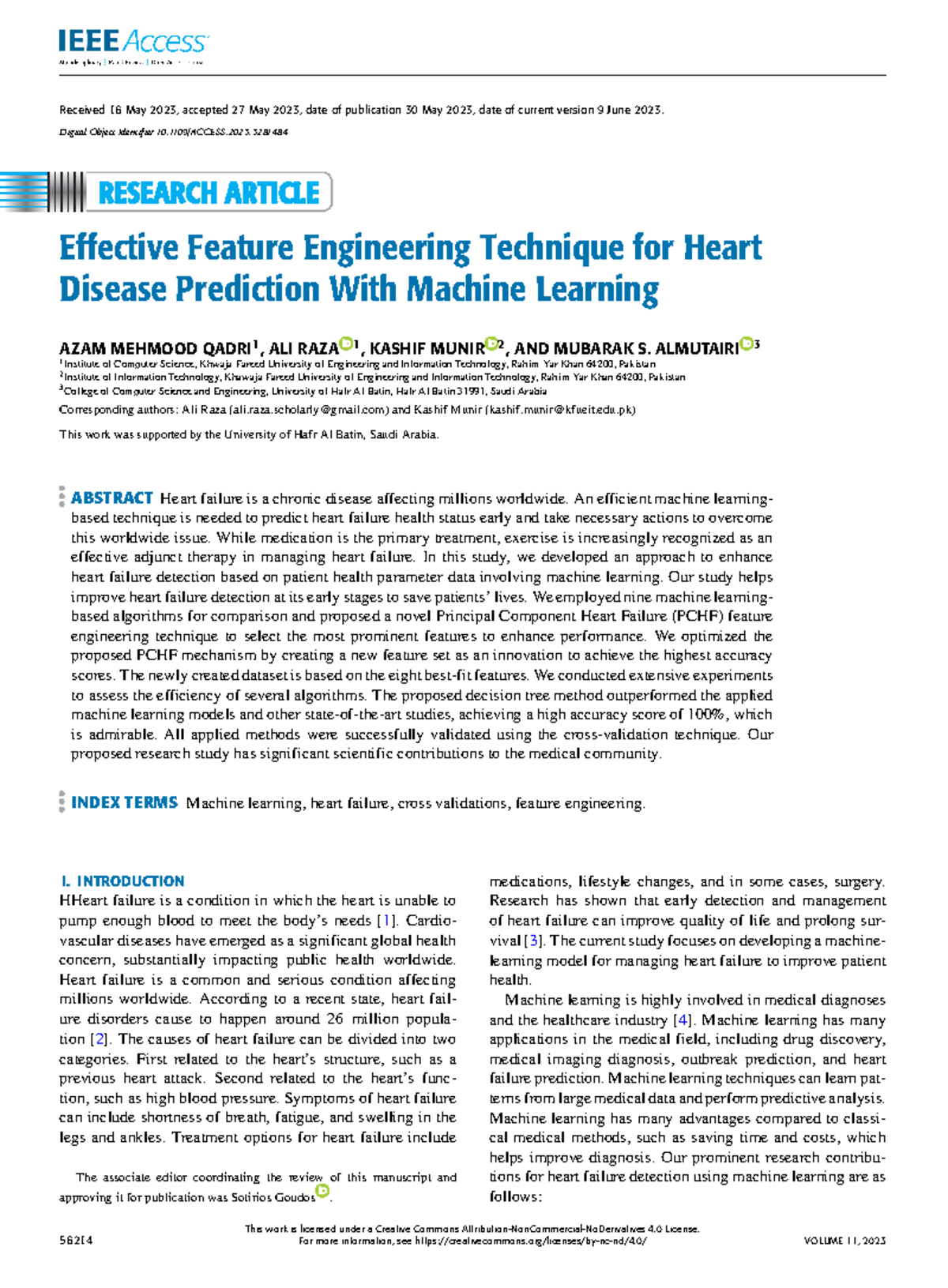 Enhanced Feature Engineering for Heart Disease Prediction Using ML ...