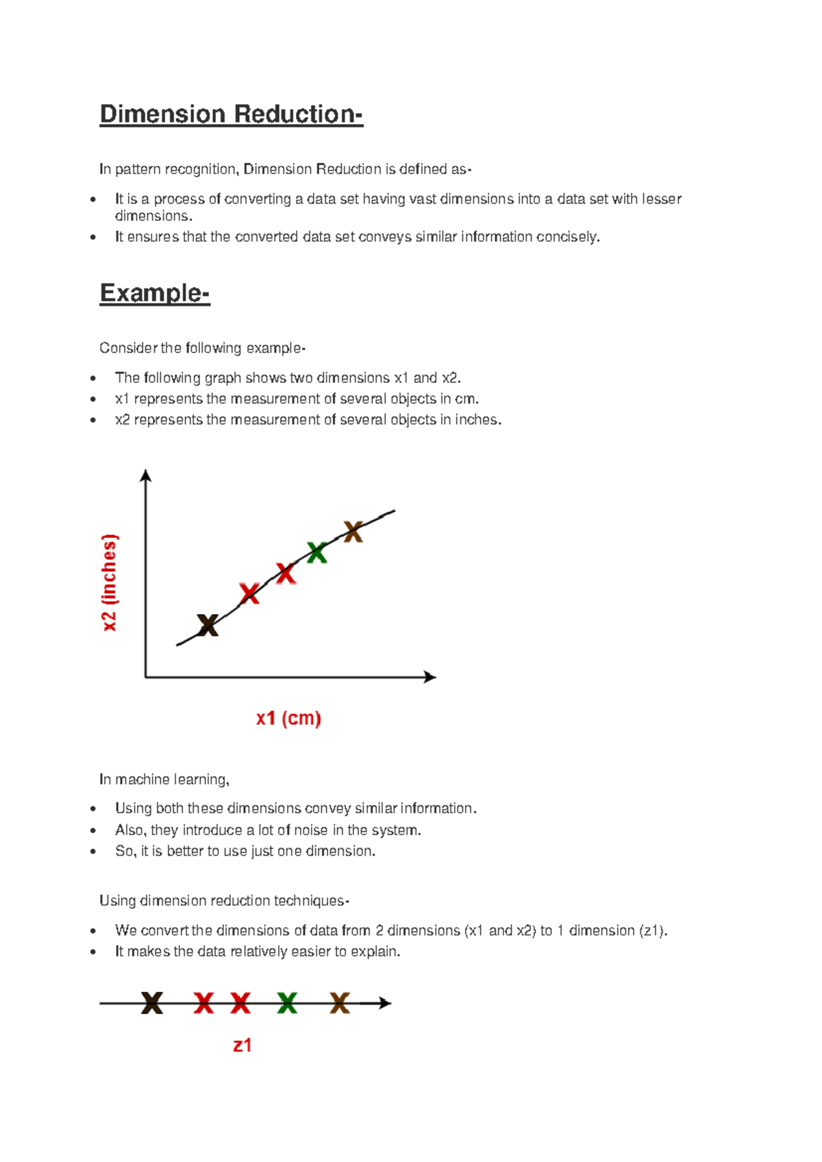 PCA Numerical Question: Dimension Reduction Techniques Explained - Studocu