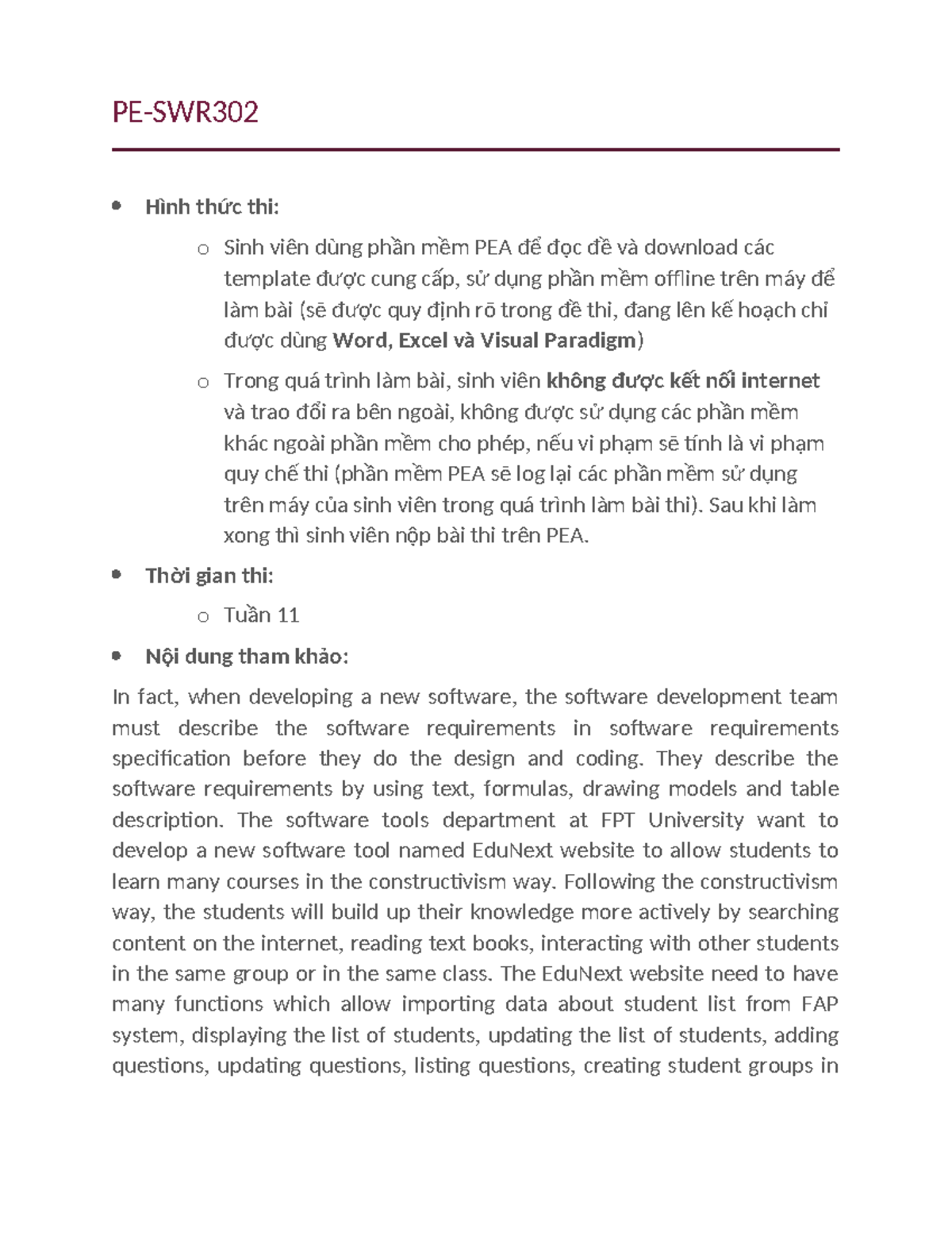 PE-SWR302 - Software Requirements Specification for EduNext Project ...