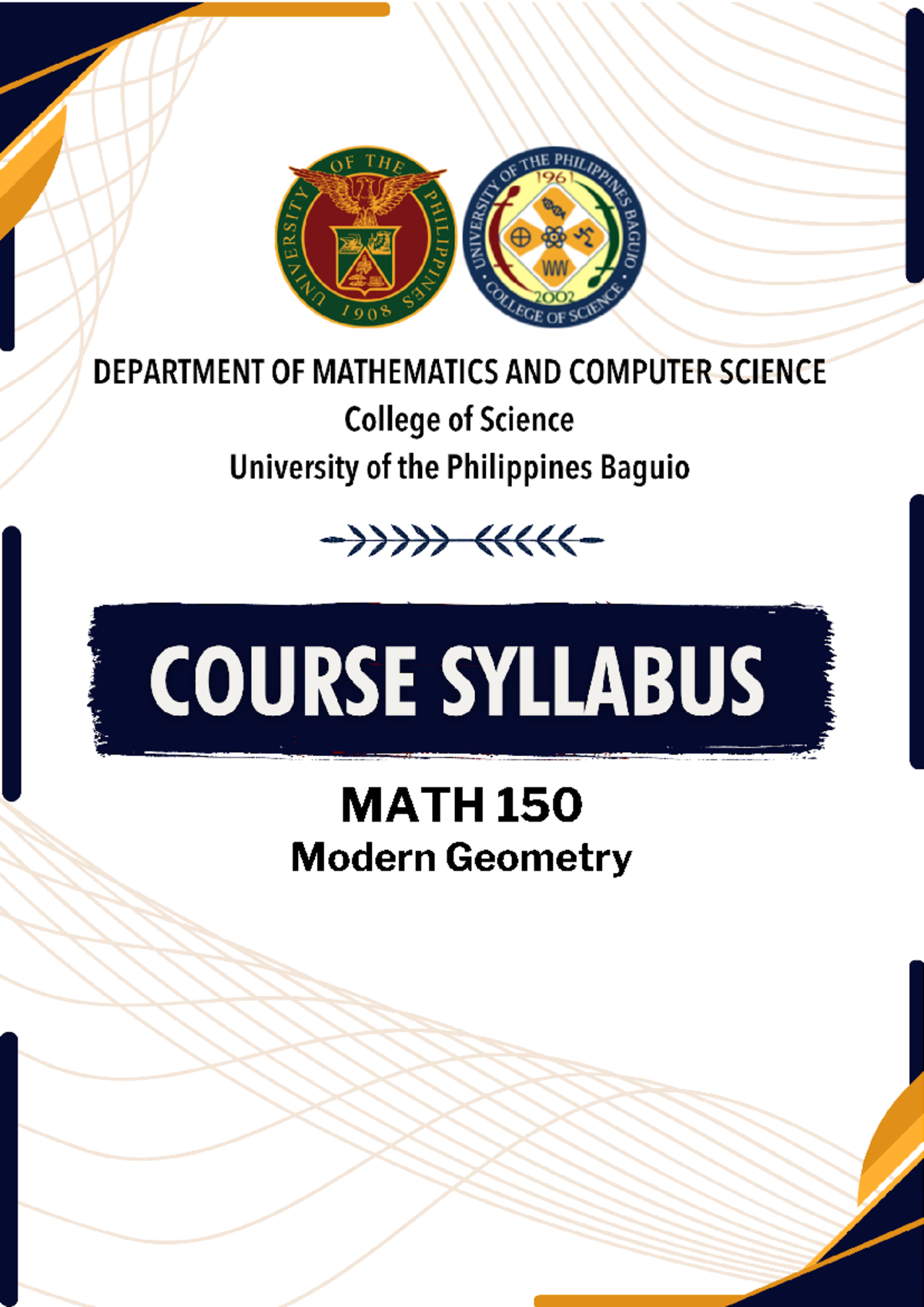 MATH150 Syllabus: Modern Geometry Overview and Course Structure - Studocu