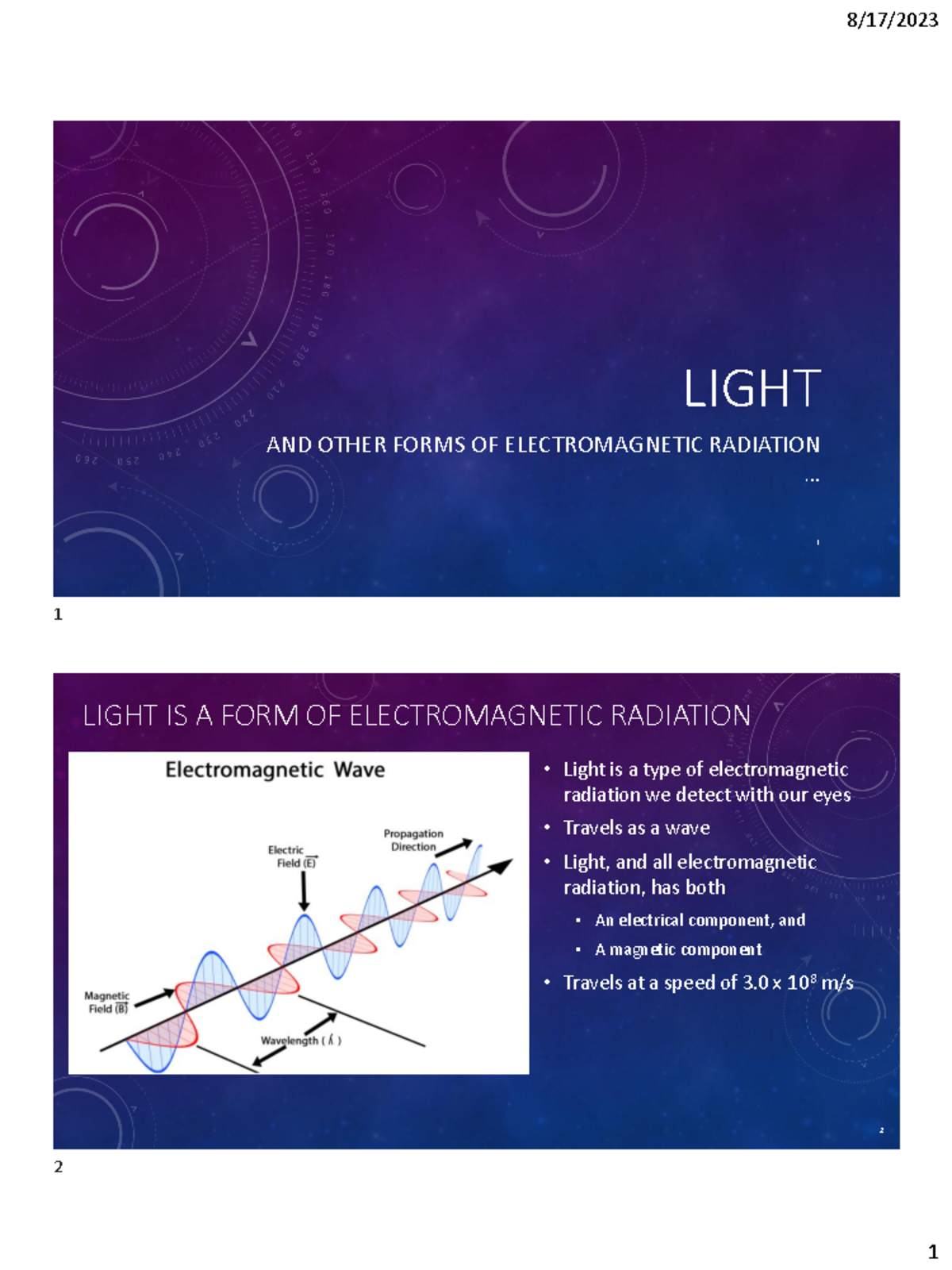 Electromagnetic Radiation Overview: Light and Its Forms (SCI101 ...