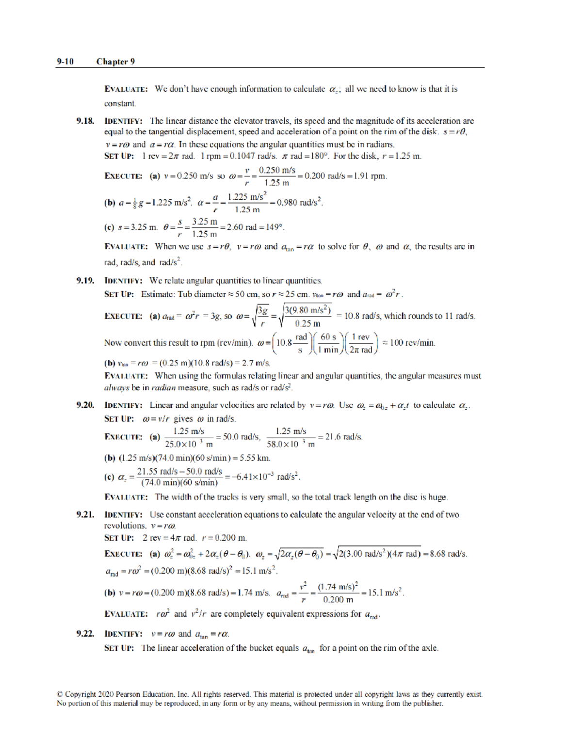 University Physics (PHYS 101) Chapter 9: Angular and Linear Quantities ...