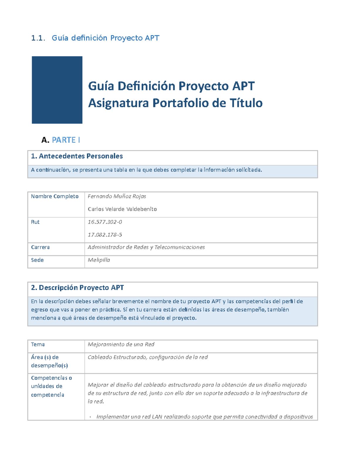 PTY4451 Fase 1 Anexo Guías del Proyecto APT - 1. Guía definición ...