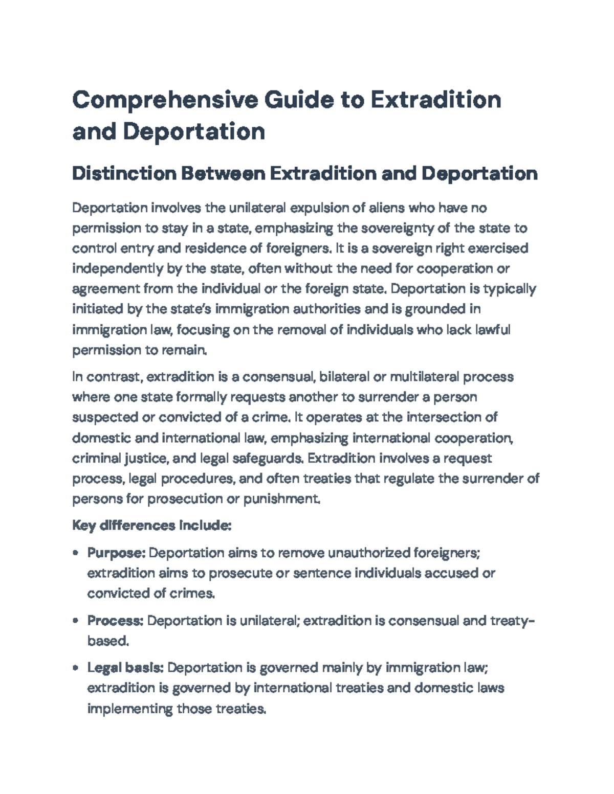Comprehensive Overview of Extradition and Deportation in South Africa ...