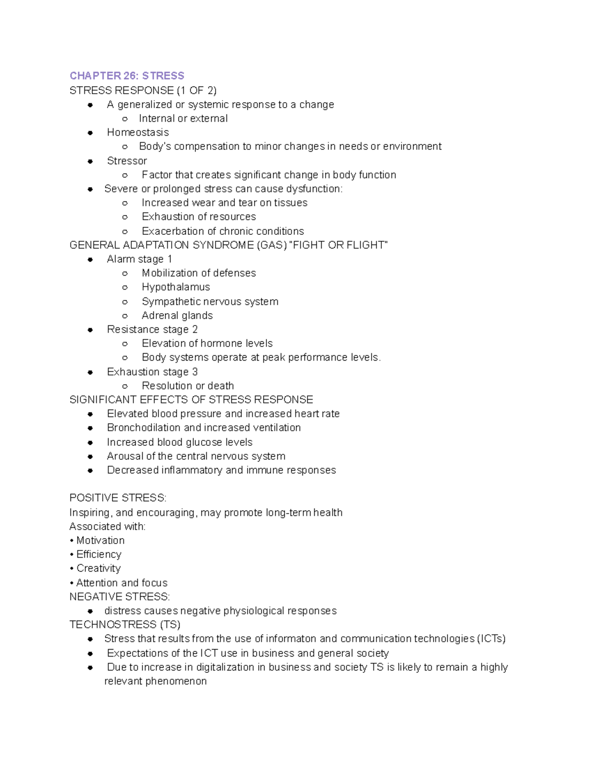 Chapter 26 Stress: Key Notes on Stress Response and Coping Strategies ...
