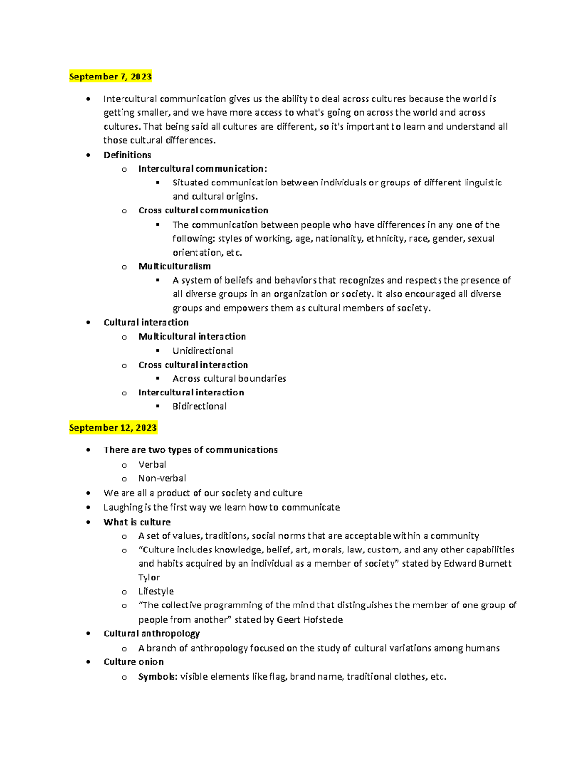 CMN2181 A Intercultural Communication Overview and Key Concepts - Studocu