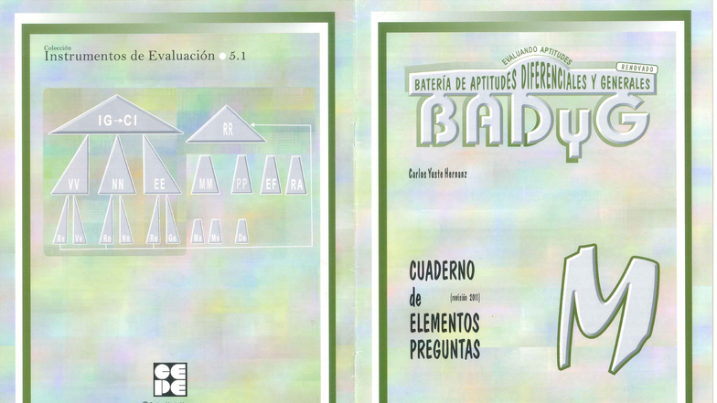 Cuaderno de Evaluación: Instrumentos y Pruebas de Aptitudes (BADy G-M) - Document Preview