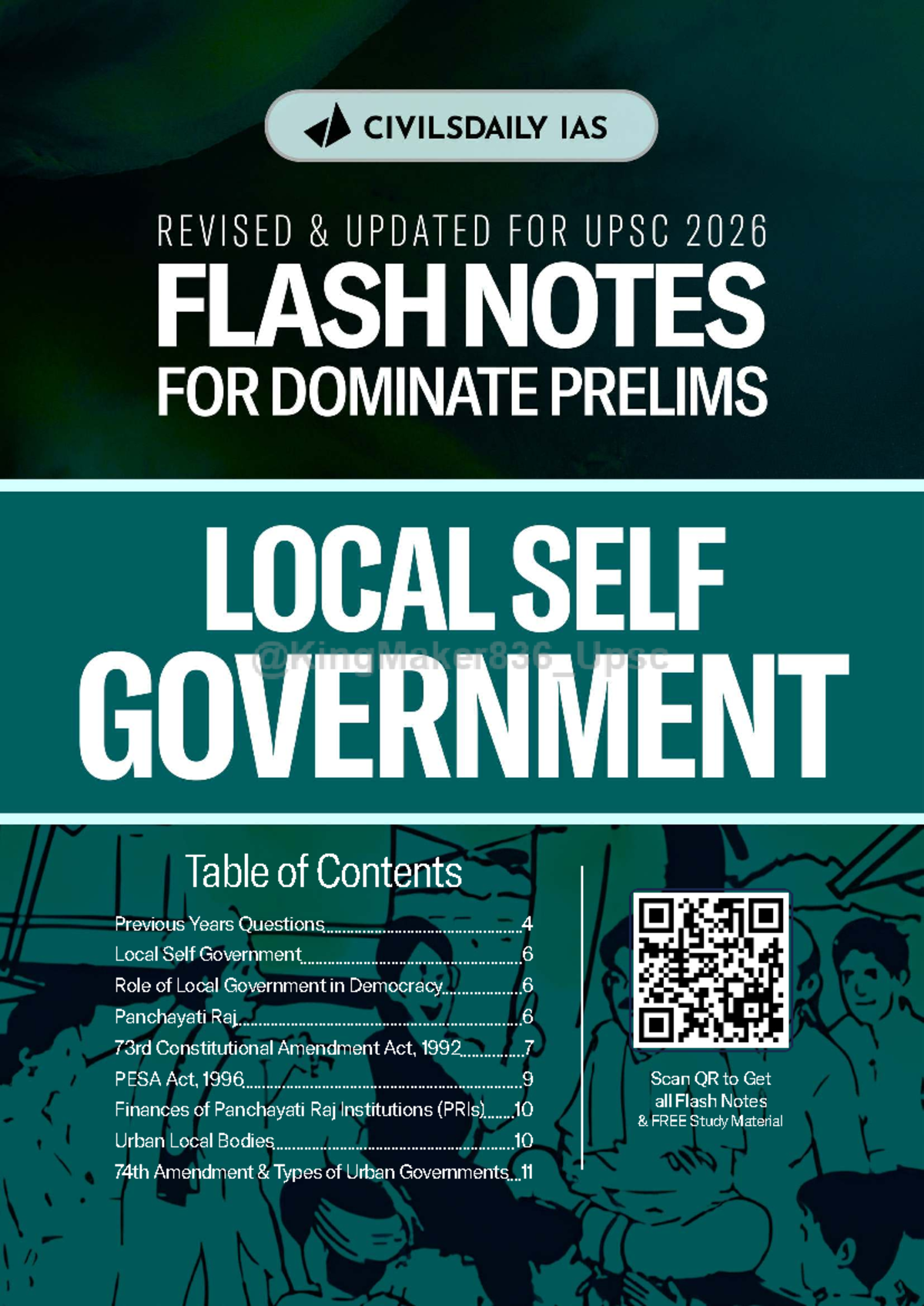 Flash Notes: Local Self Government for Prelims 2026 - Studocu