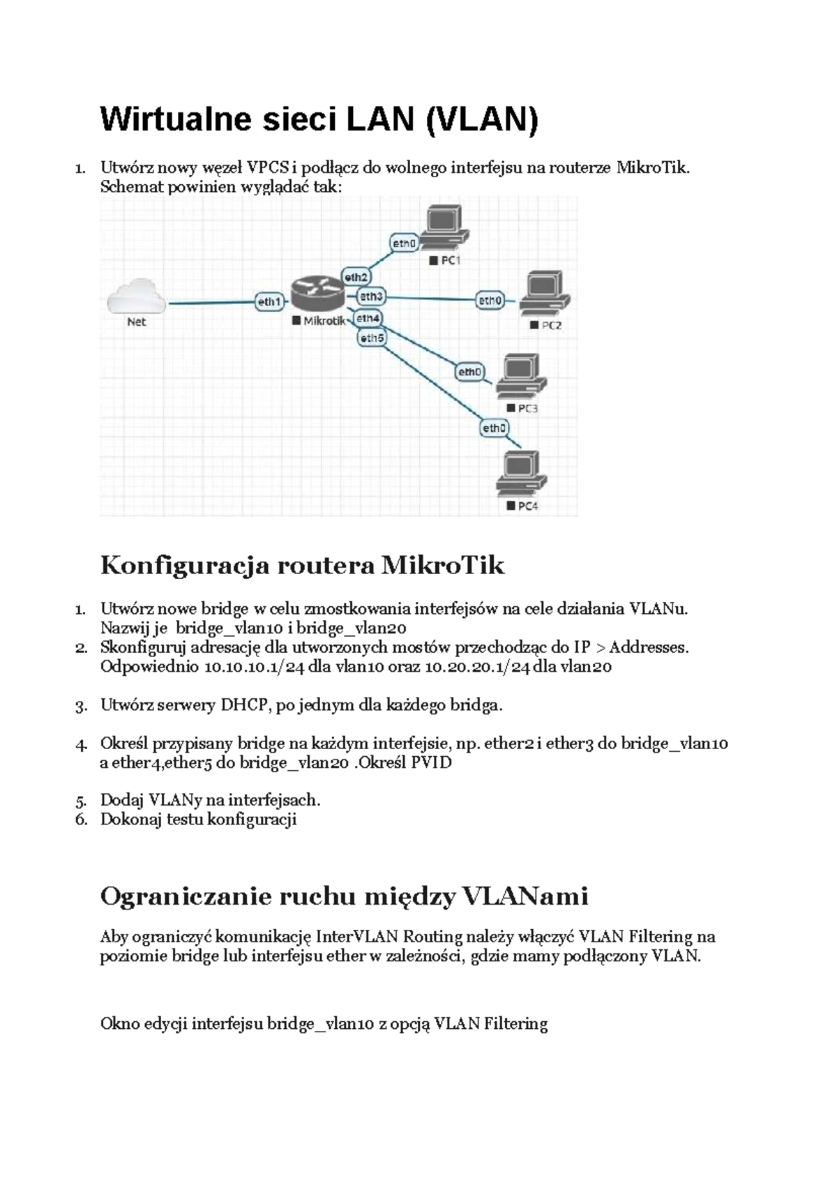 VLAN Lab Configuration - VLAN2 Setup and InterVLAN Routing - Studocu