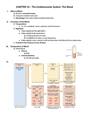 Cardiovascular System Study Guide for Exam - BIOL 101 - Define ...