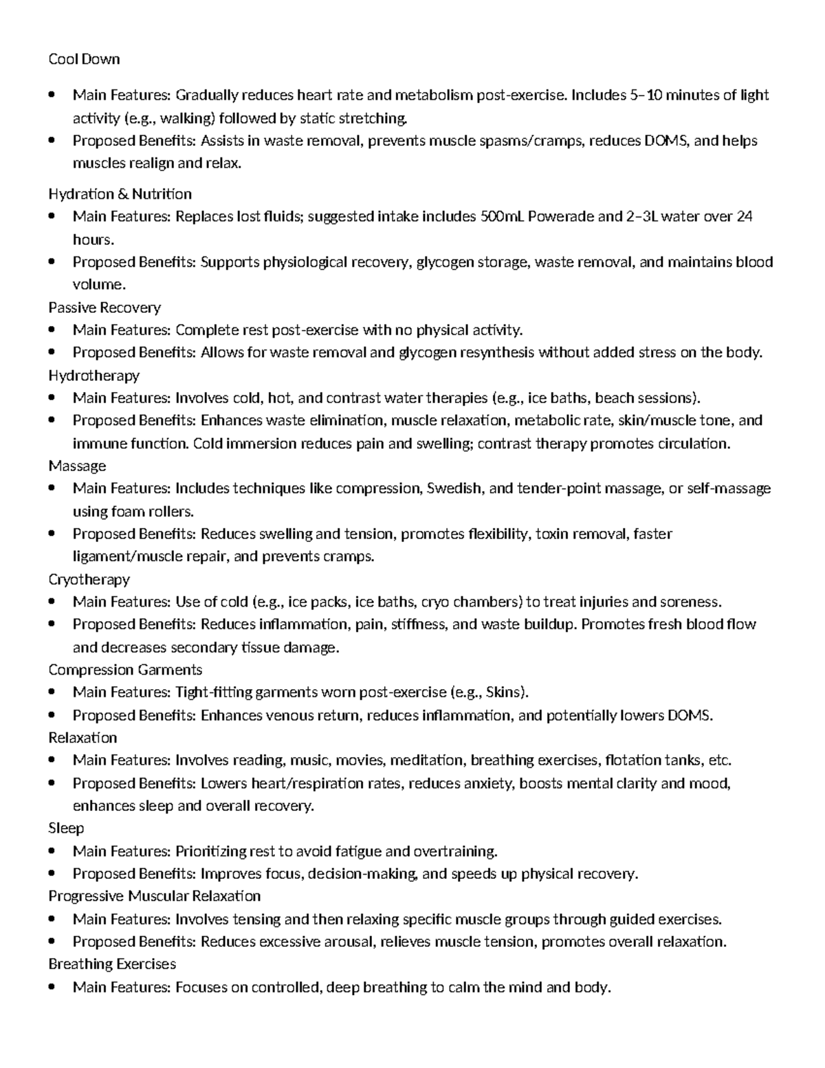 Image showcasing Recovery Strategies Detailed Summary: Key Features & Benefits - Studocu