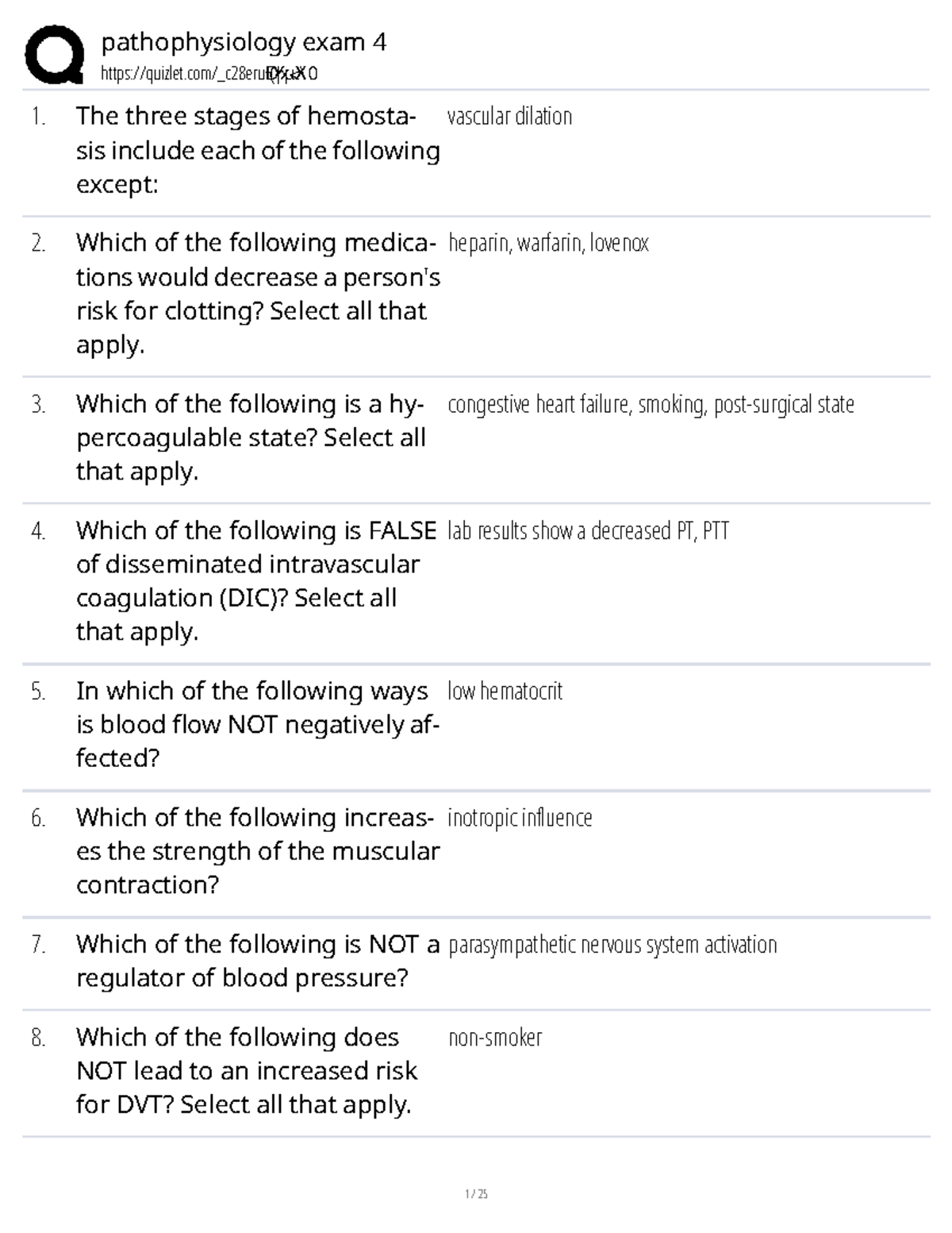 BIOL331 Pathophysiology Exam 4 Study Guide - Studocu