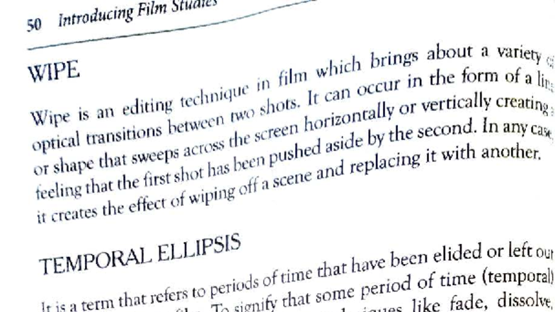 Film Appreciation Notes: Key Terms and Concepts (Course Code: FILM 101 ...
