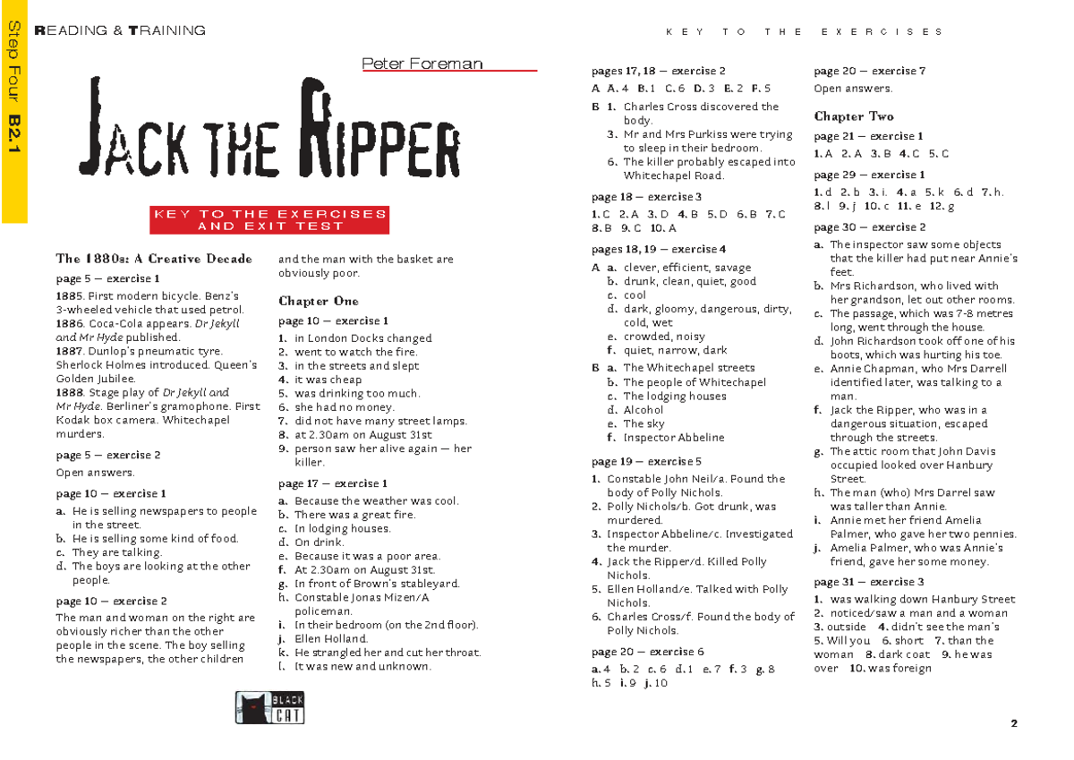 500158 RT-Jack the Ripper KEY TEST-1 Review and Exercise Answers - Studocu