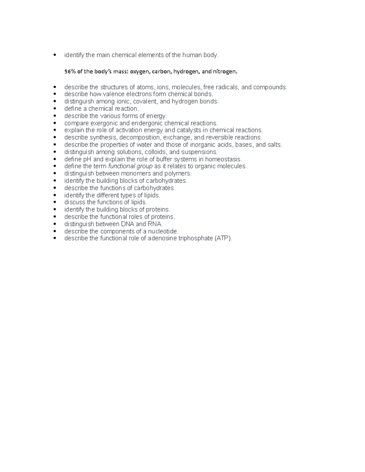 Chemistry 101: Chapter 2 Study Guide on Chemical Structures & Reactions ...