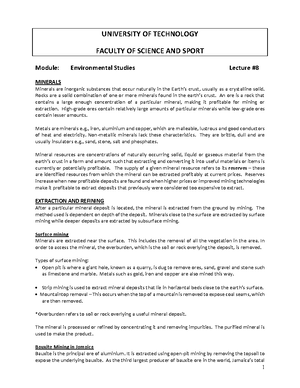 Tutorial Sheet 1 - Unit 1 - UNIVERSITY OF TECHNOLOGY, JAMAICA SCHOOL OF ...