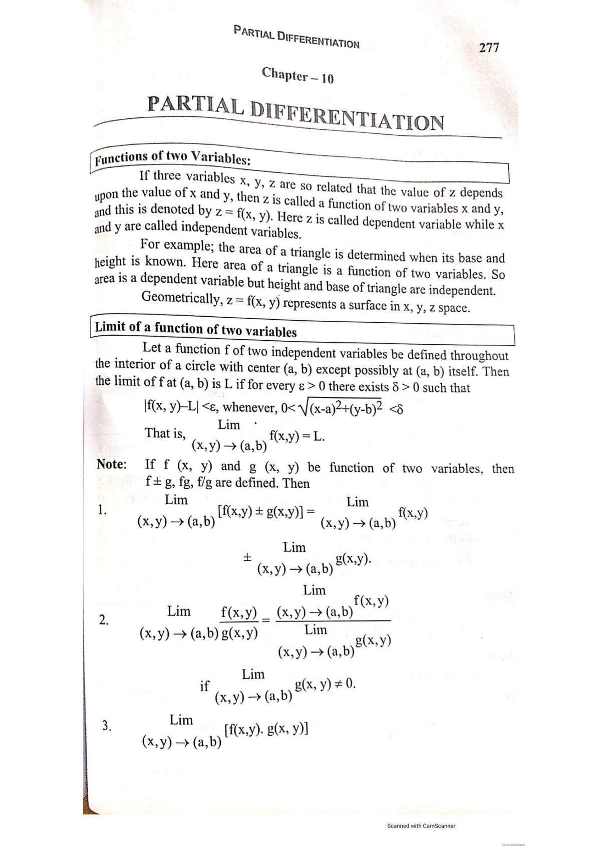 Partial Differentiation: Key Concepts and Applications - Studocu