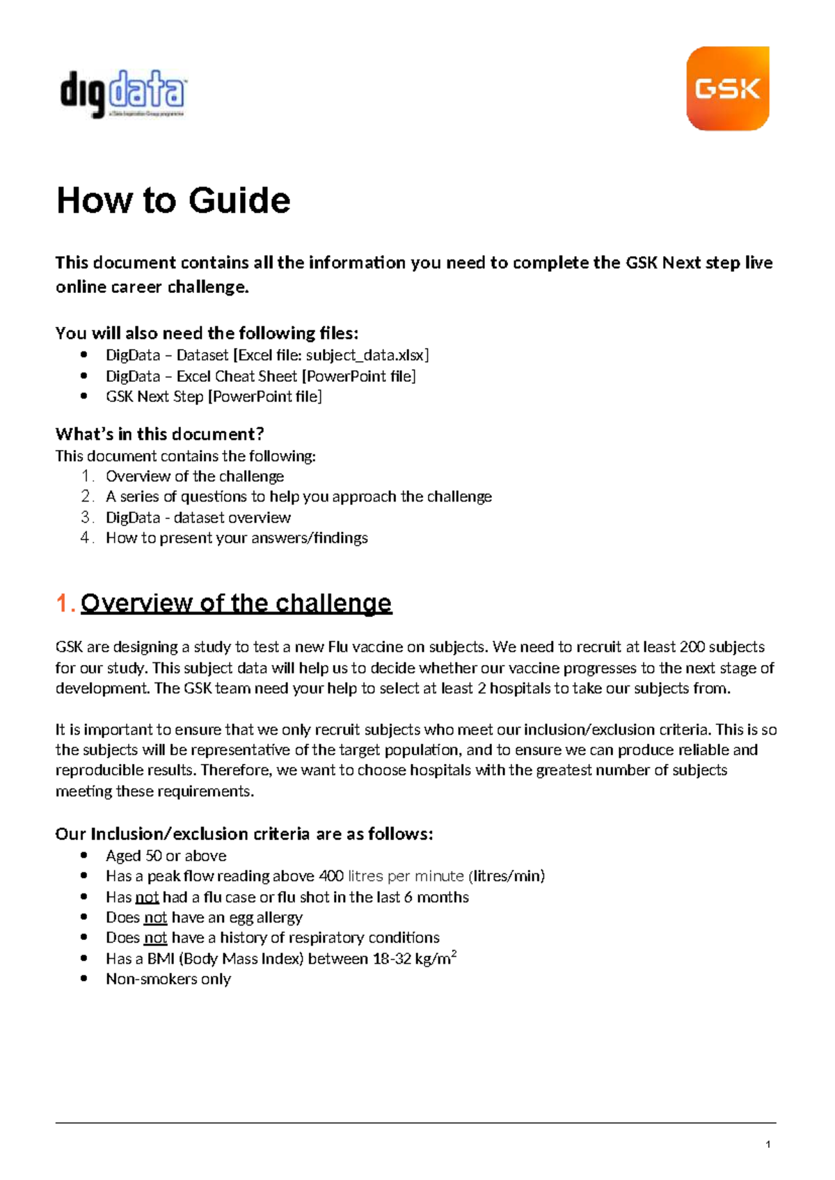GSK Next Step Challenge: Comprehensive How-To Guide - Studocu