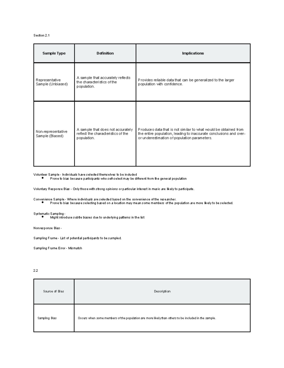 Statistical Literacy Notes: Understanding Sampling Bias and Data ...