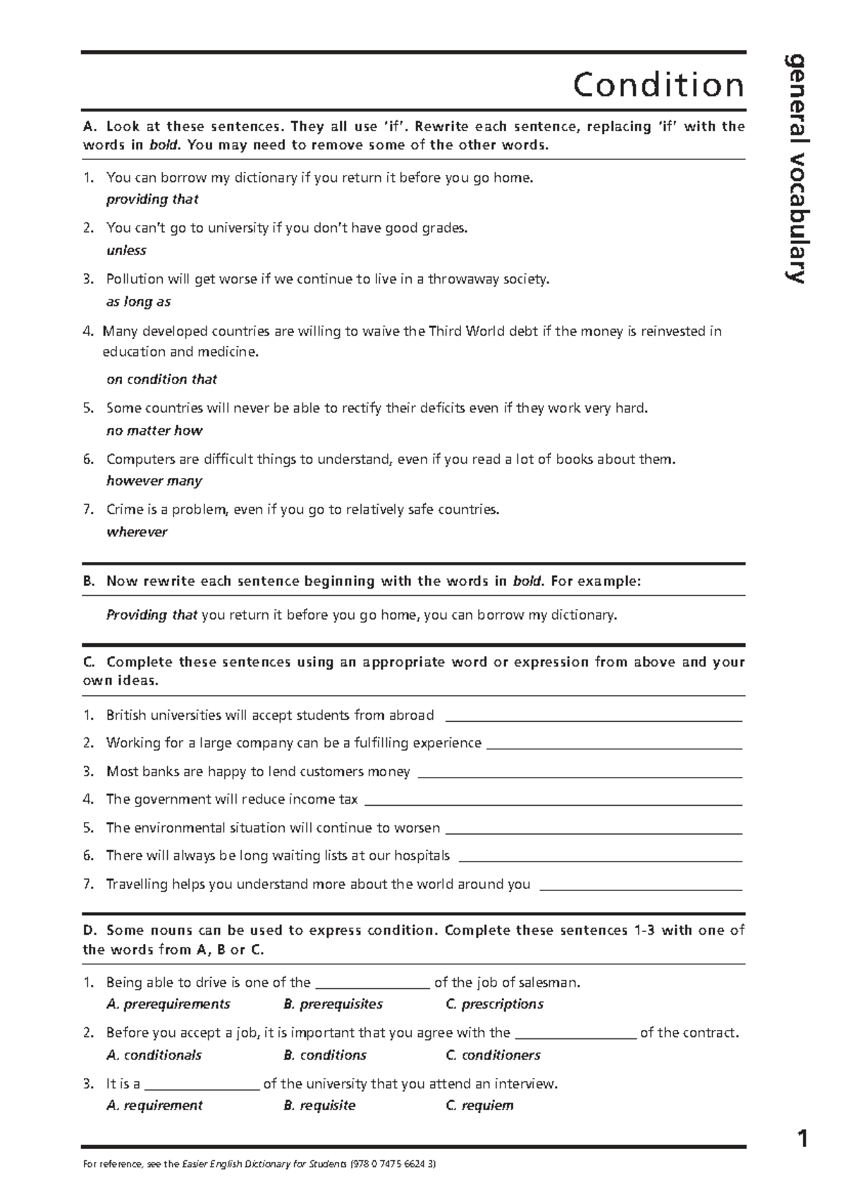 Vocab 1 - Y học: General Vocabulary and Sentence Rewriting Exercises ...