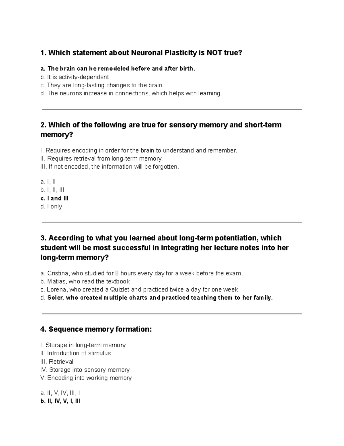 Final Exam Practice Questions for General Biology (BIO101) - Studocu