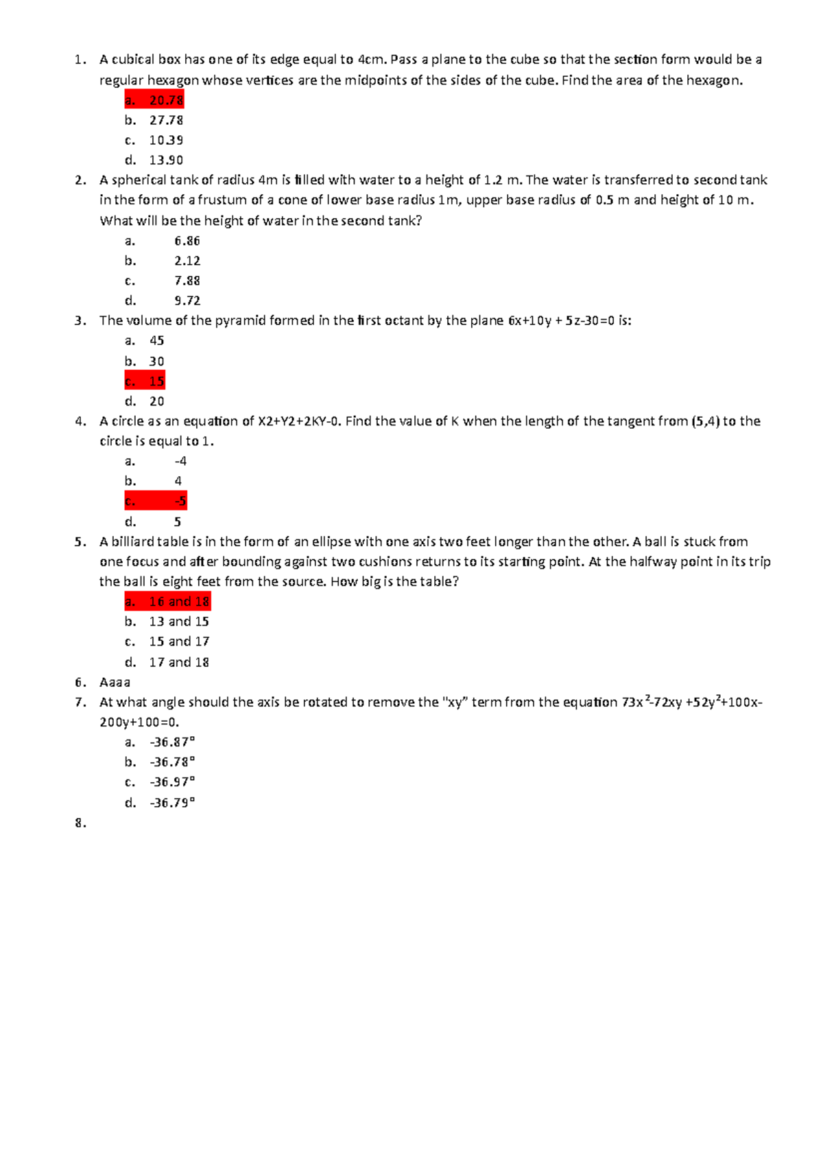 MSTE 101: Geometry Concepts and Problem Solving for Exams - Studocu