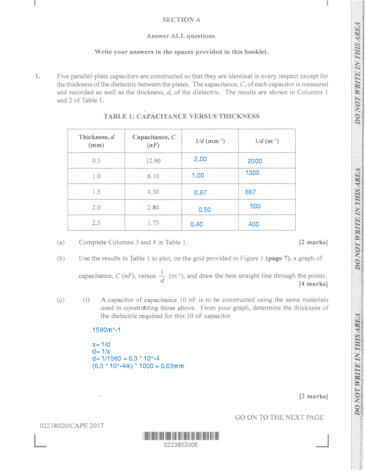 Physics 2017 U2 P2 - CAPE unit 2 past paper - Studocu