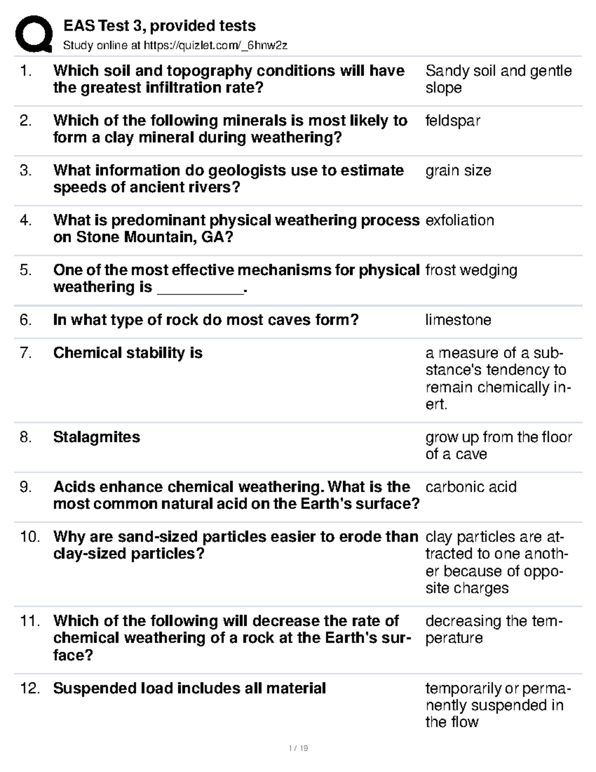 Eas Test 3Quizlet - good stuff - Study online at quizlet/_6hnw2z Which ...