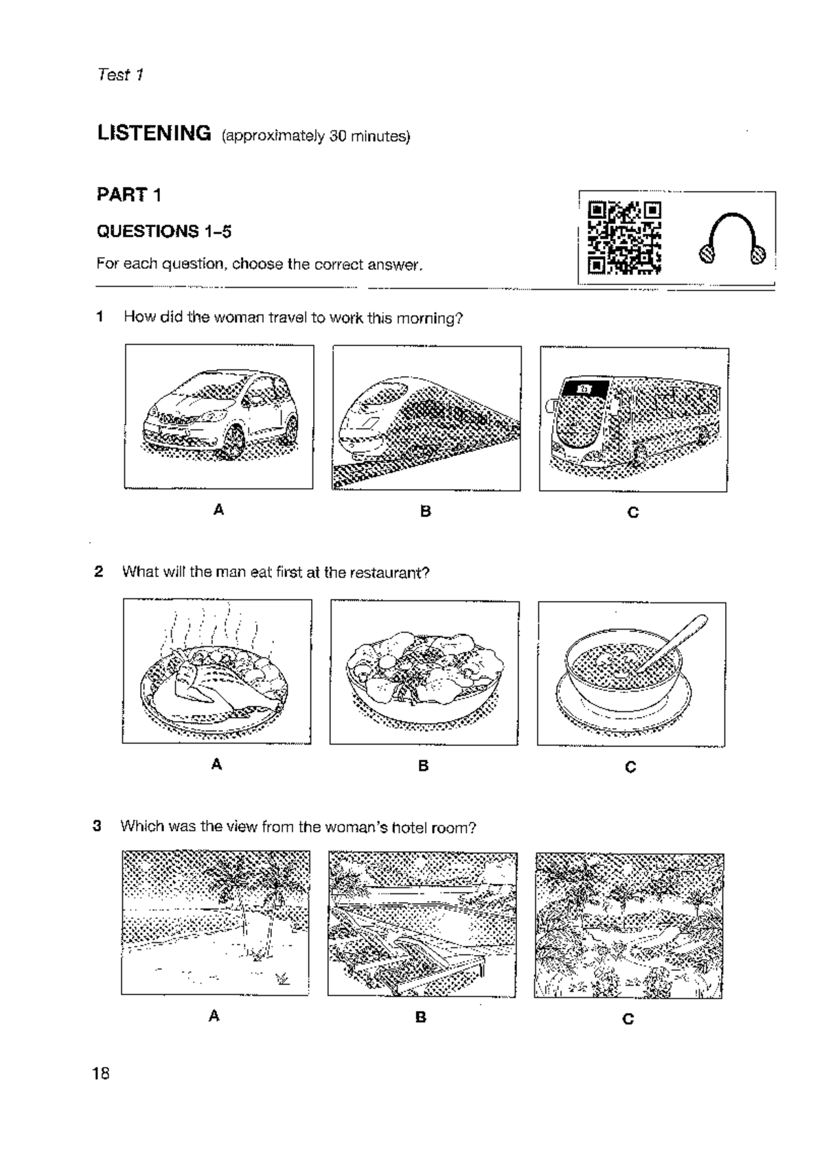 Listening KET 1 - Test 1 to Test 4 Questions and Answers - Studocu
