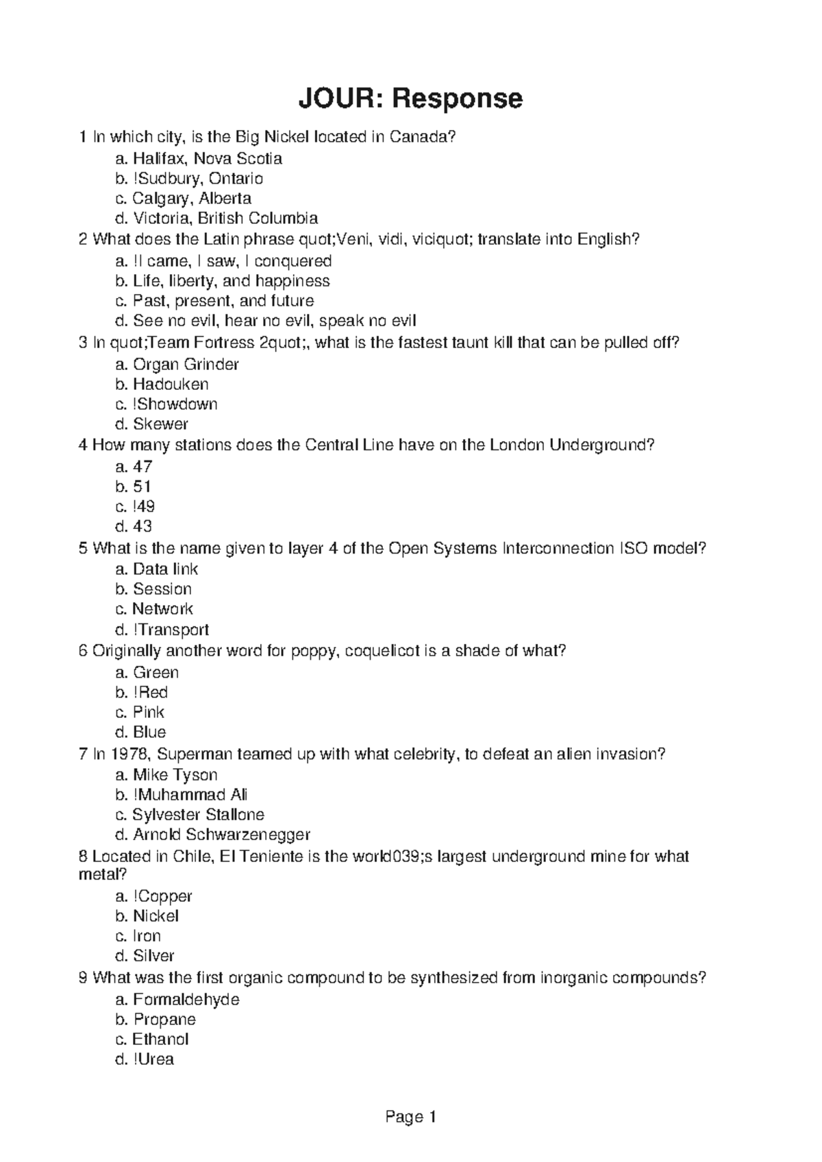 JOUR245 - Lab 1: Homework Help - Questions & Answers Overview - Studocu