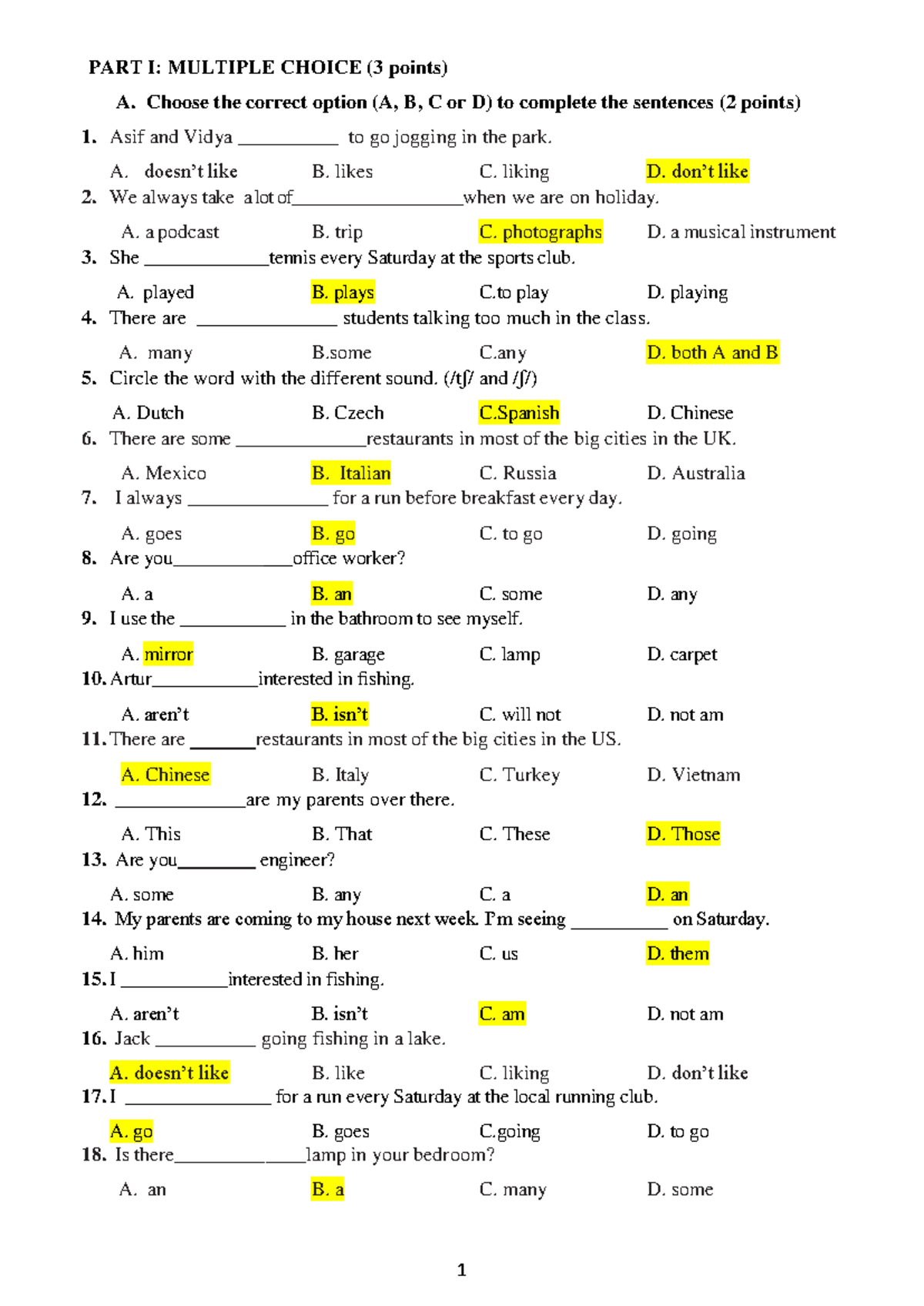 TACB1 multiple choice questions and answers review document - Studocu