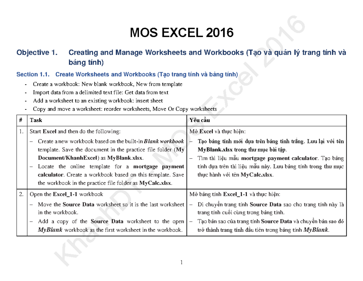 Excel 2016: Comprehensive Guide to Worksheets & Workbooks Management ...