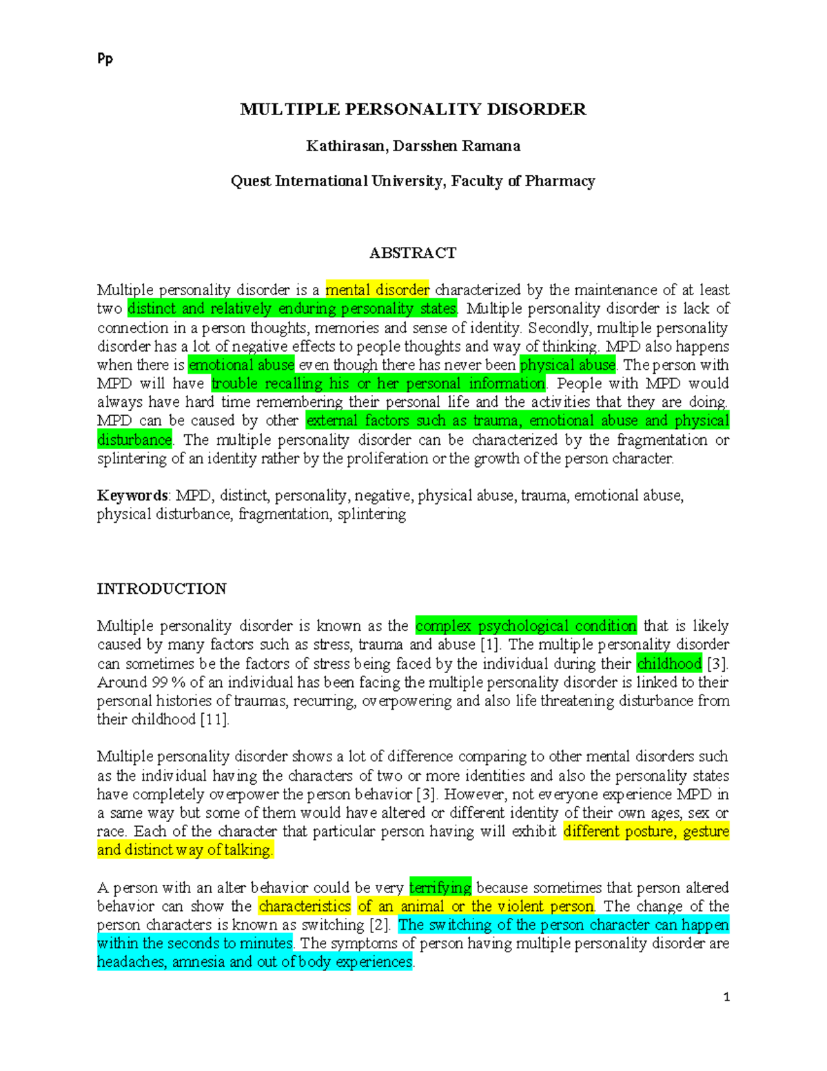 MPD 101: Understanding Multiple Personality Disorder and Its Impacts ...