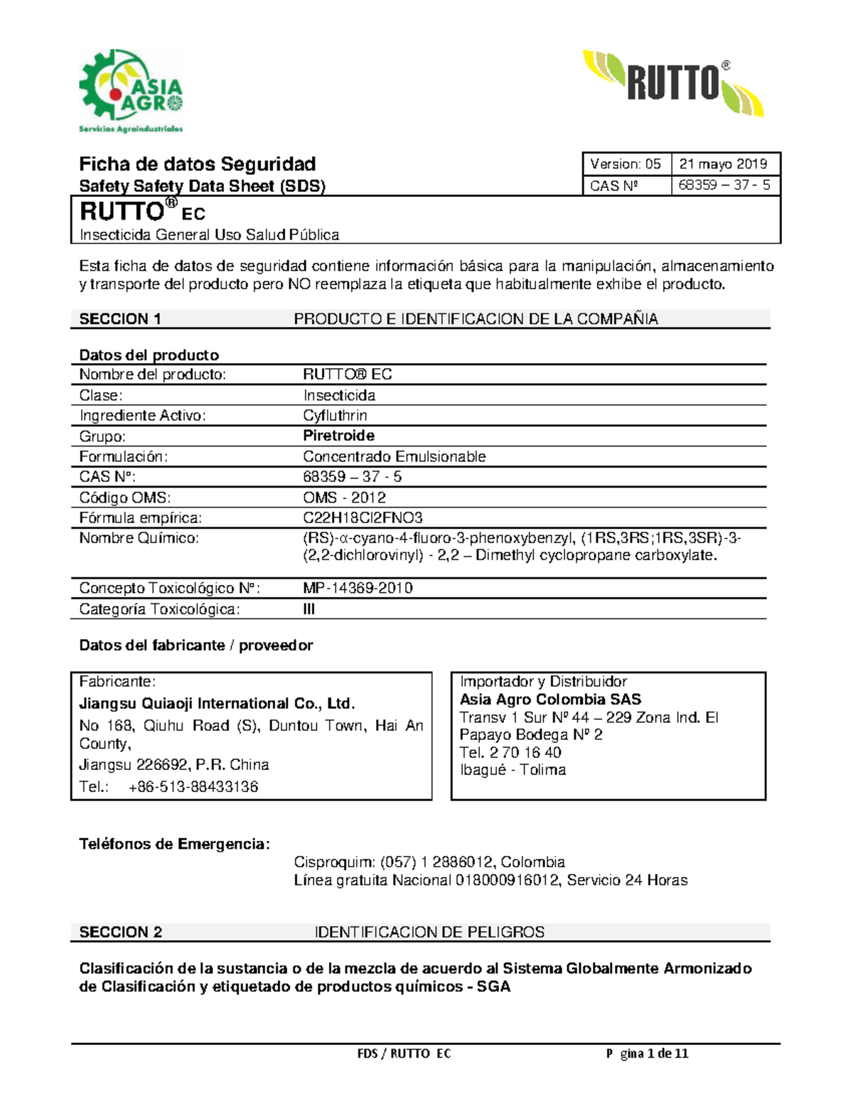 ficha-de-datos-de-seguridad-fds-insecticida-ec-cas-68359-37-5-studocu