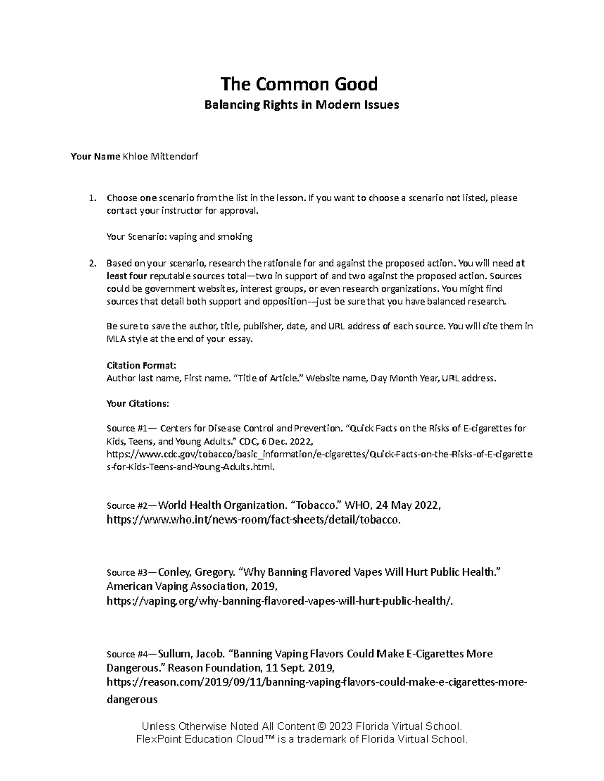 Balancing Rights: Vaping & Smoking Regulations - Common Good Essay - Studocu