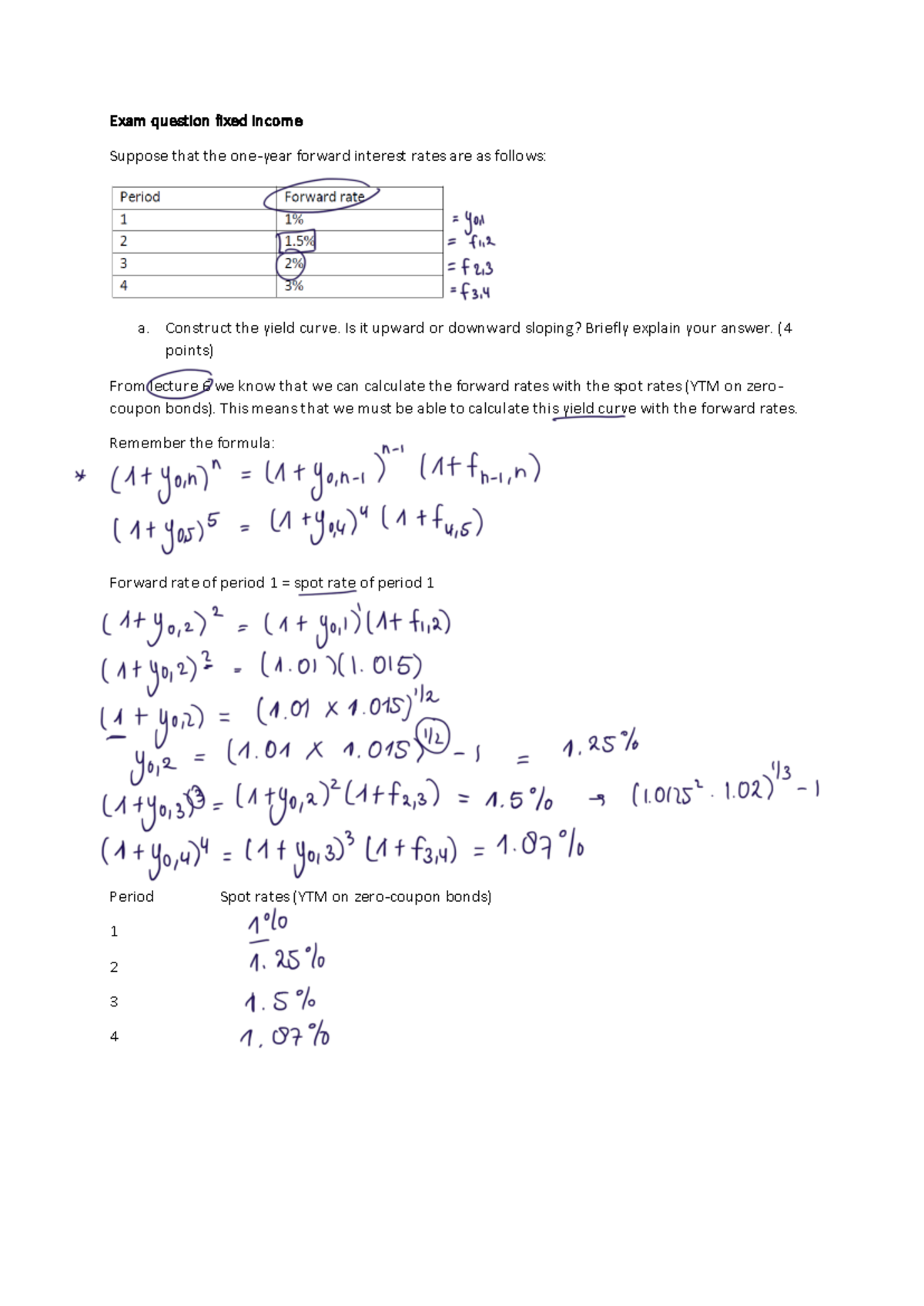 Fixed Income Exam Practice Questions for Course FIN202 - Studeersnel