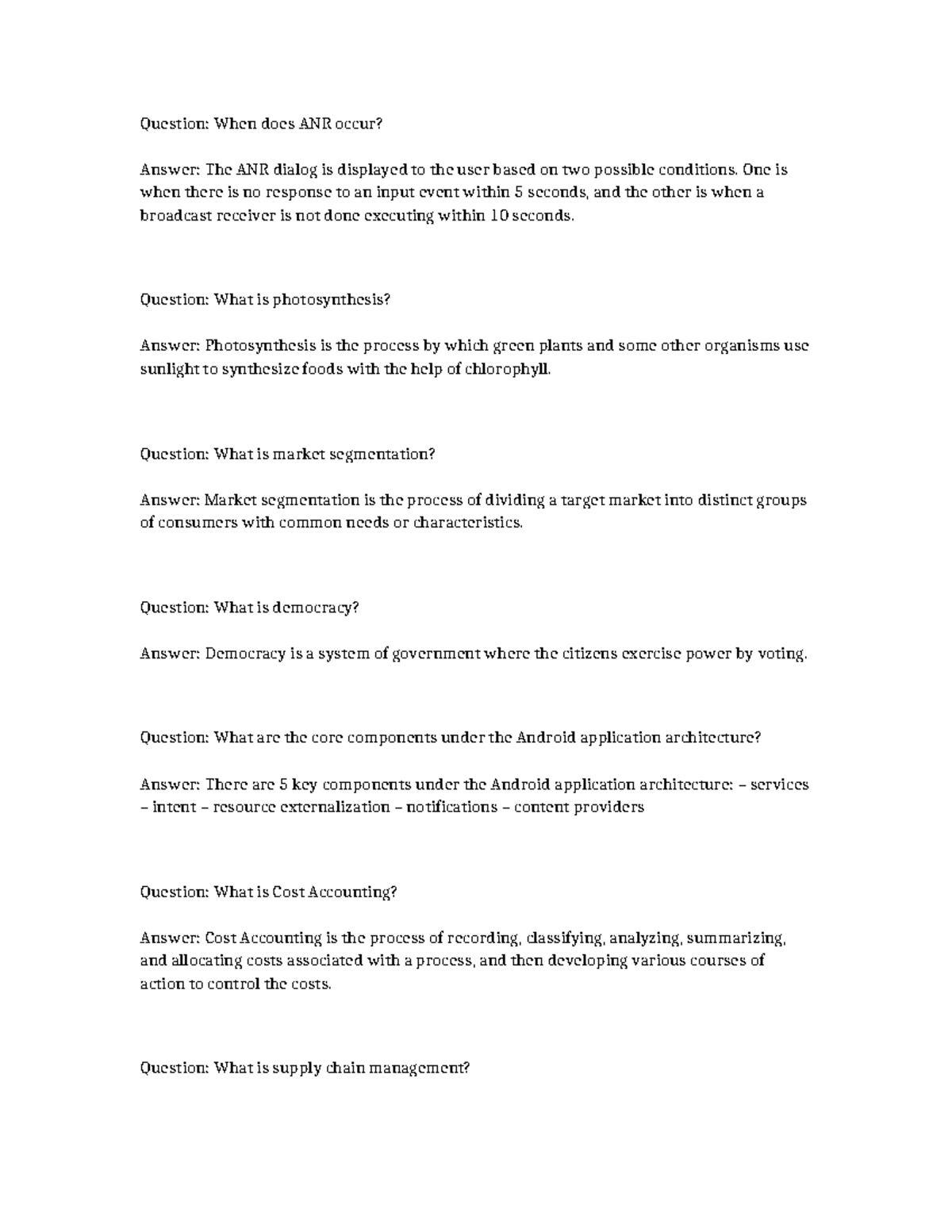 Allbee mandated sidra - book - Question: When does ANR occur? Answer ...