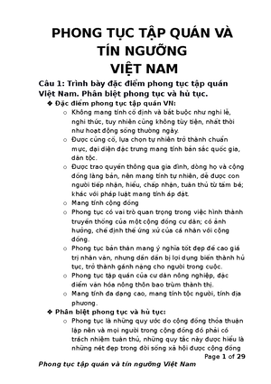 [Solved] Anhch hy phn tch mt s c im tm l ni bt ca cc nhm khch du lch ...