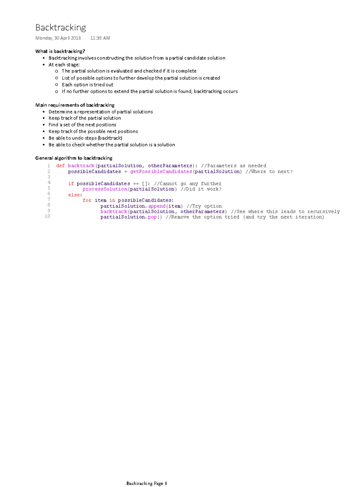FIT1045 Complete Notes - FIT1045 Algorithm and Process Algorithm ...