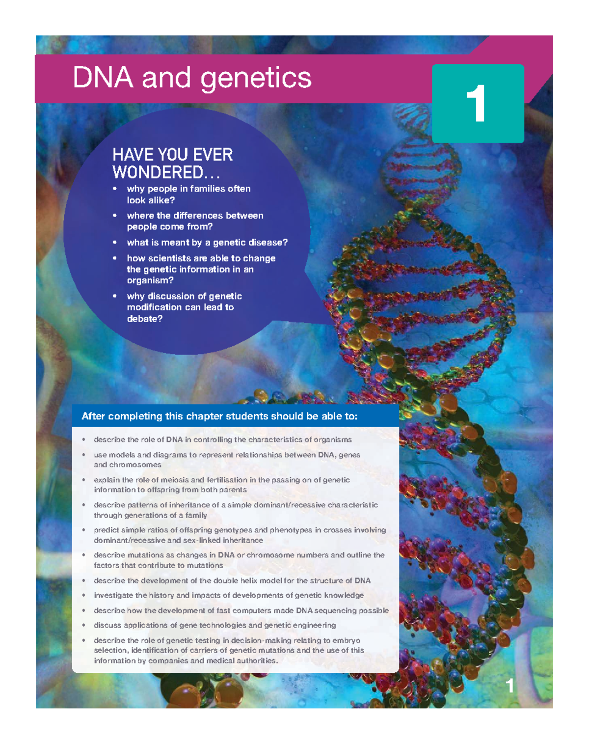 Genetics 1: Understanding DNA, Inheritance, and Genetic Modification ...