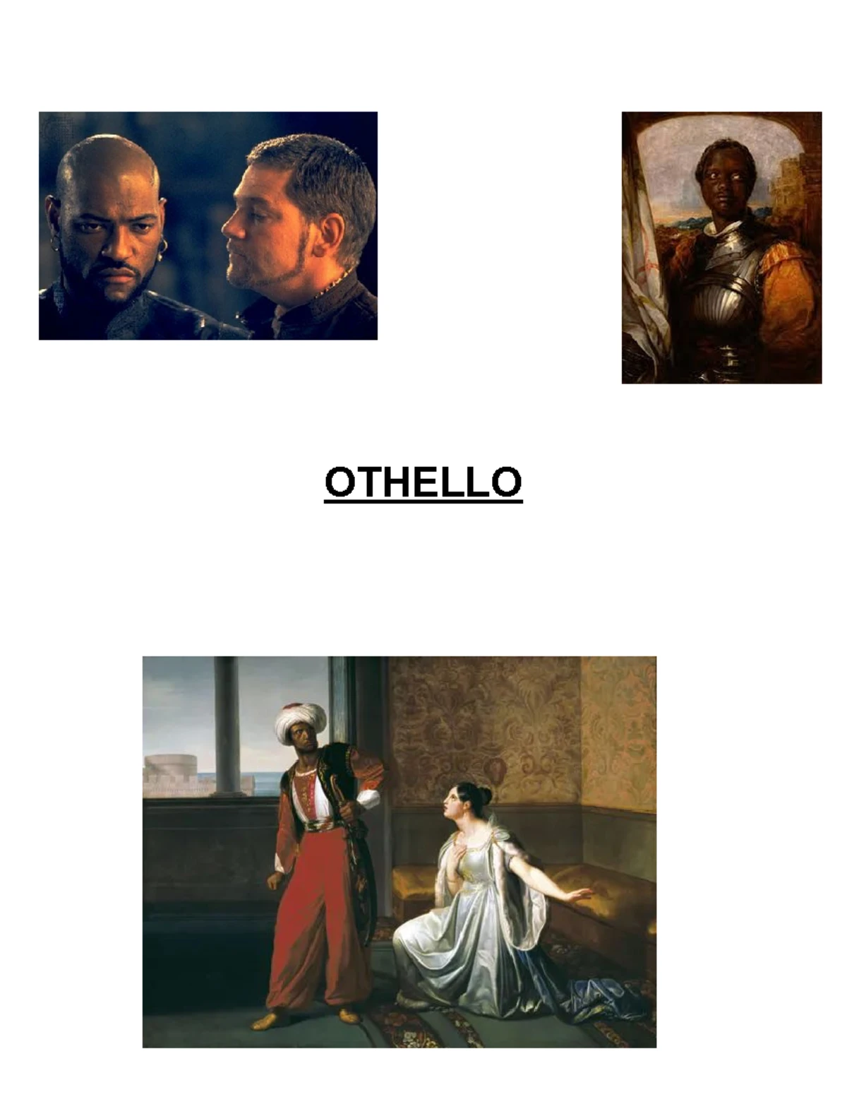 AQA A Level Literature Paper 1 Practice - Othello by William ...